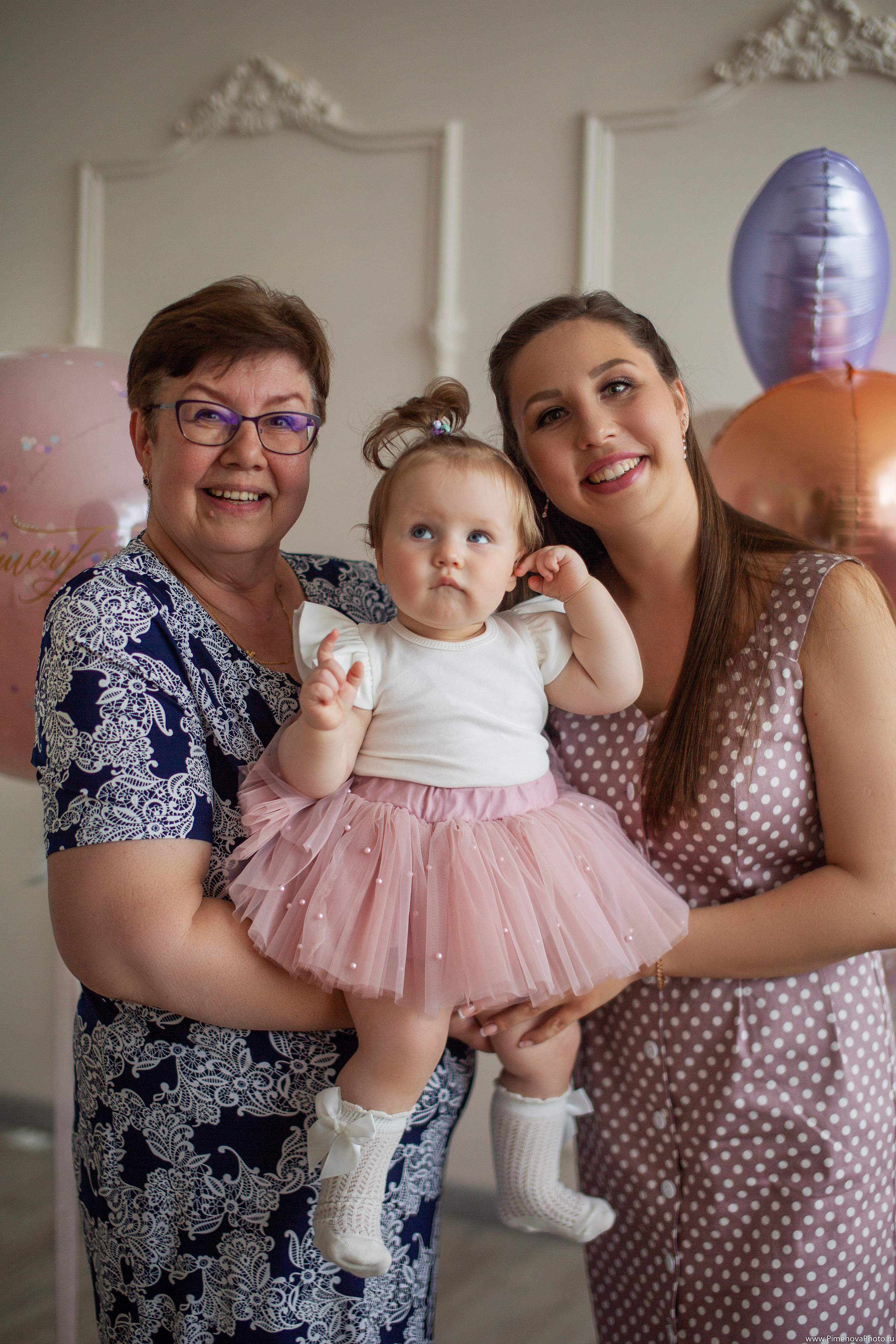 День Рождения Ксении, 1 год. Семейный и детский фотограф в Петрозаводске