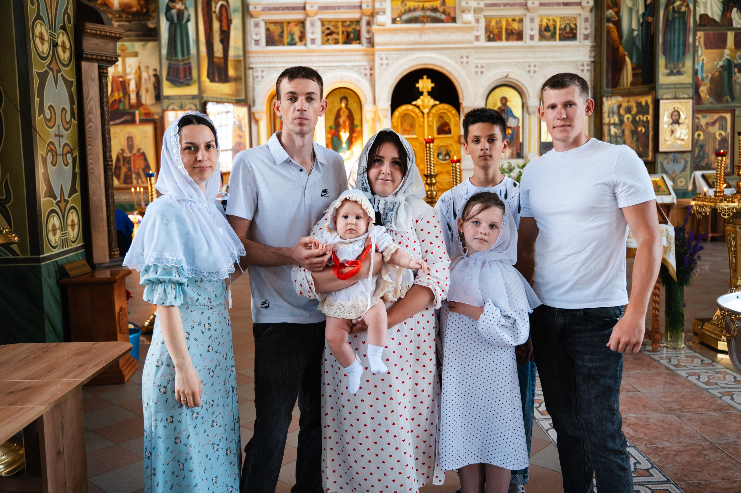 Таинство Крещения Дарьи (Храм Преполовения Пятидесятницы). Фотограф Ярута Оксана / Ростов-на-Дону