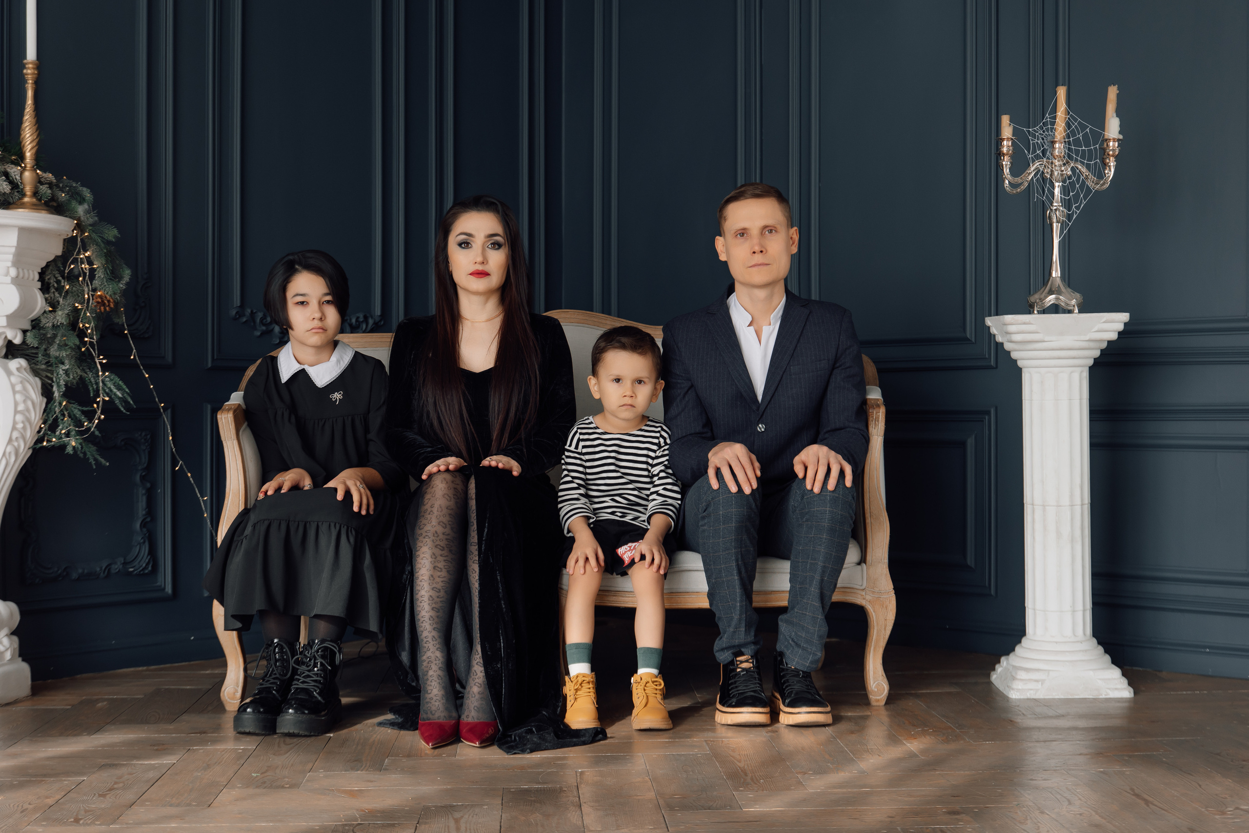 Семейка Адамс. Фотограф женского портрета, беременности и материнства Харькова Елена