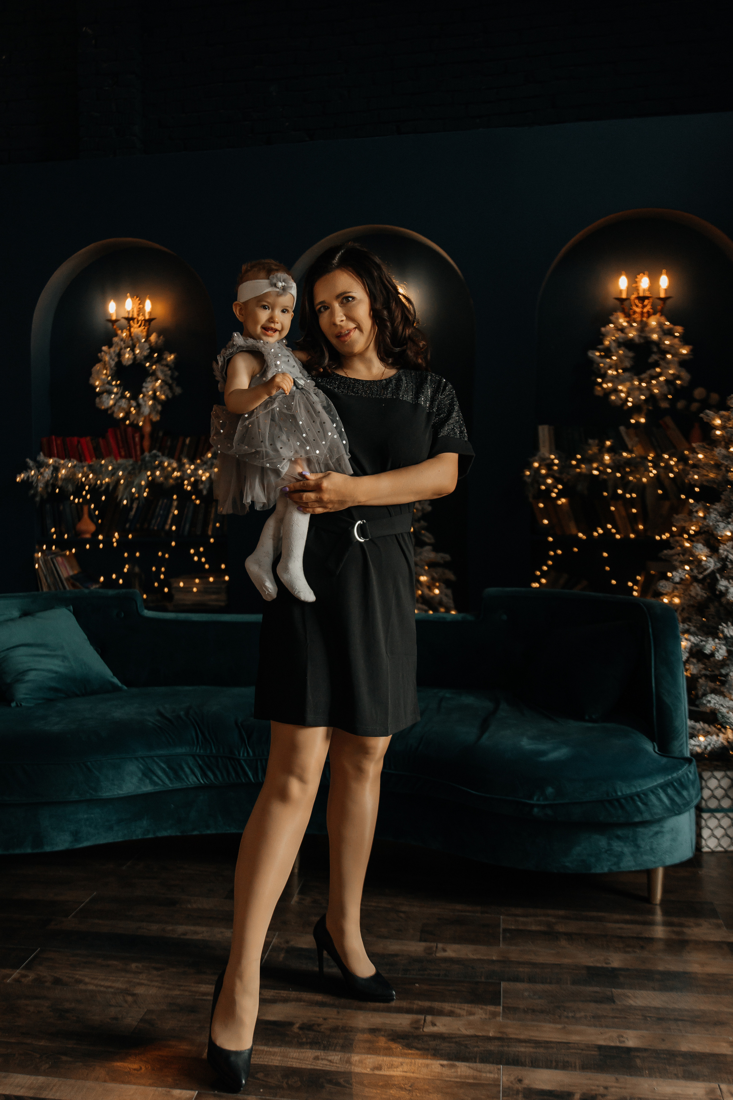 Любовь, новогодняя семейная съемка. Фотограф женского портрета, беременности и материнства Харькова Елена