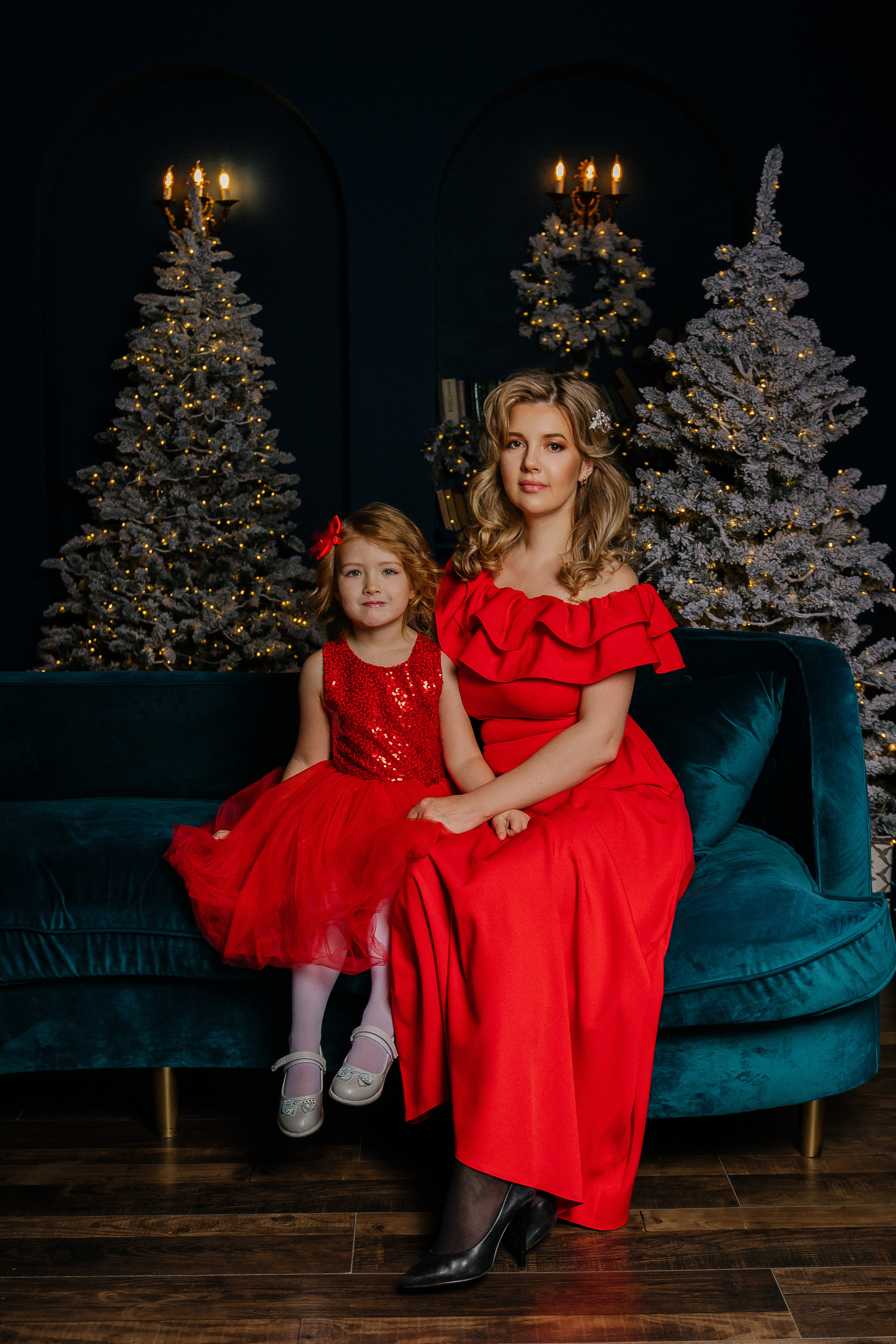 Новогодняя съемка Александры. Фотограф женского портрета, беременности и материнства Харькова Елена