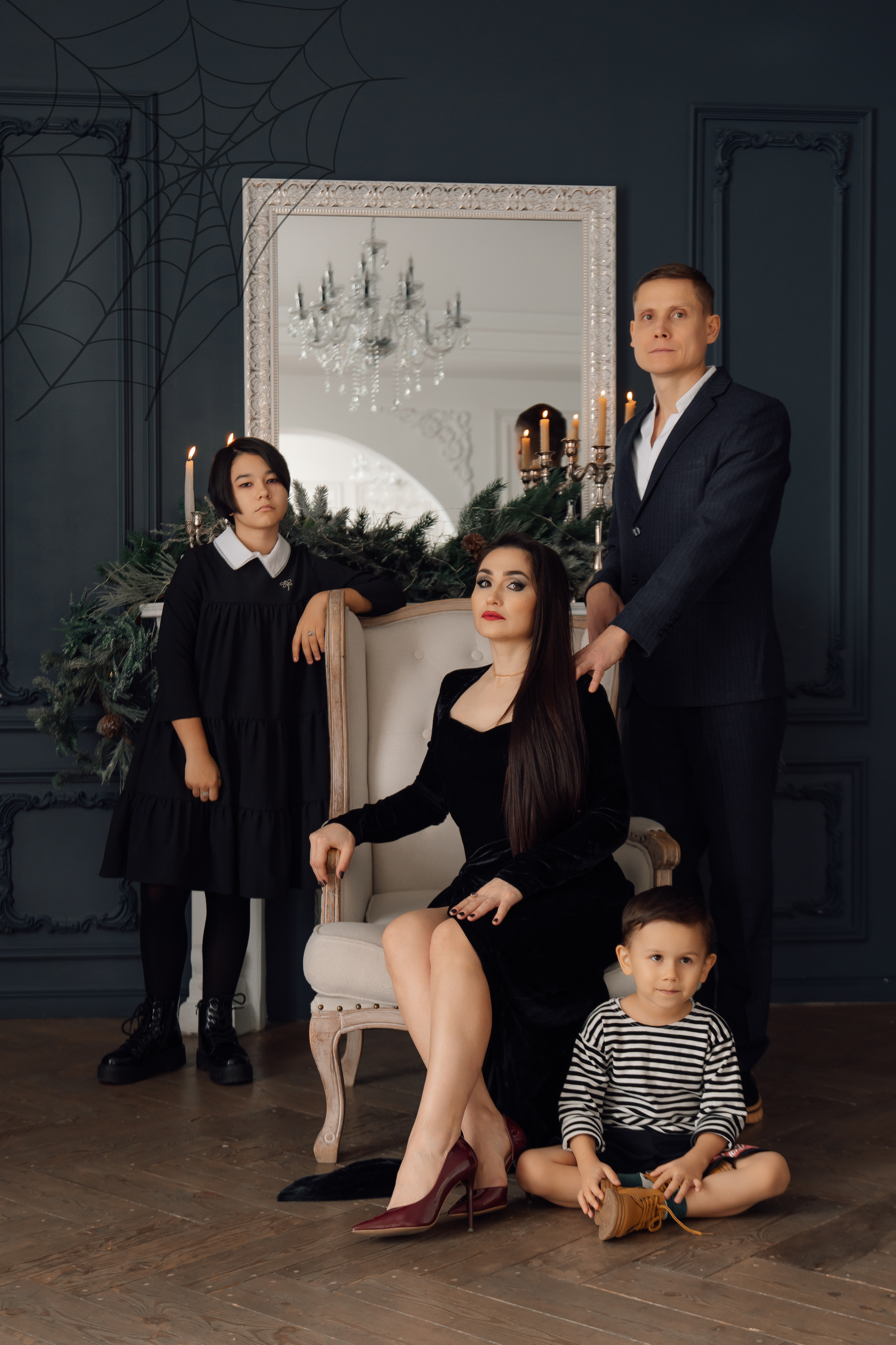 Семейка Адамс. Фотограф женского портрета, беременности и материнства Харькова Елена