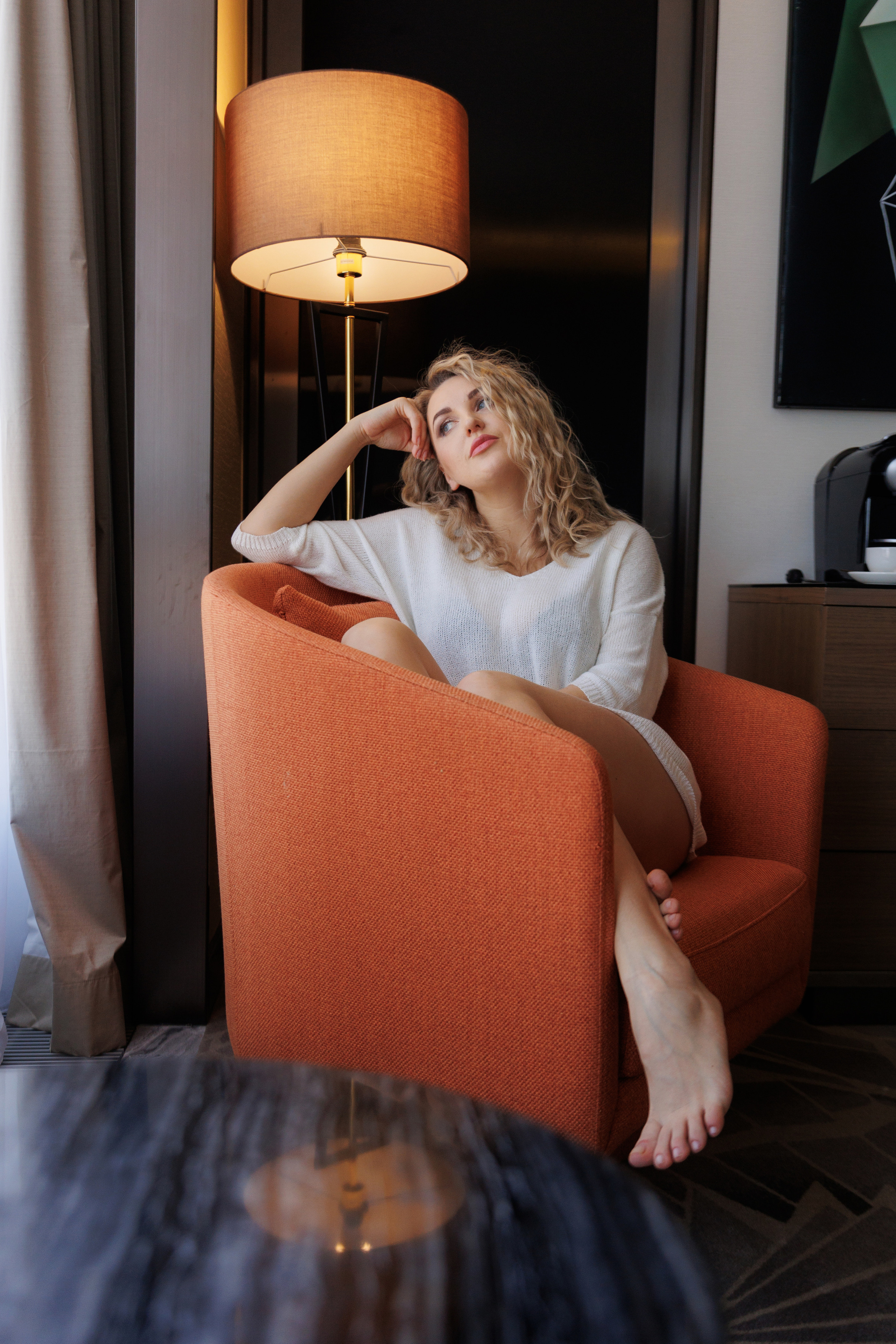 Анна, съемка в отеле. Фотограф женского портрета, беременности и материнства Харькова Елена