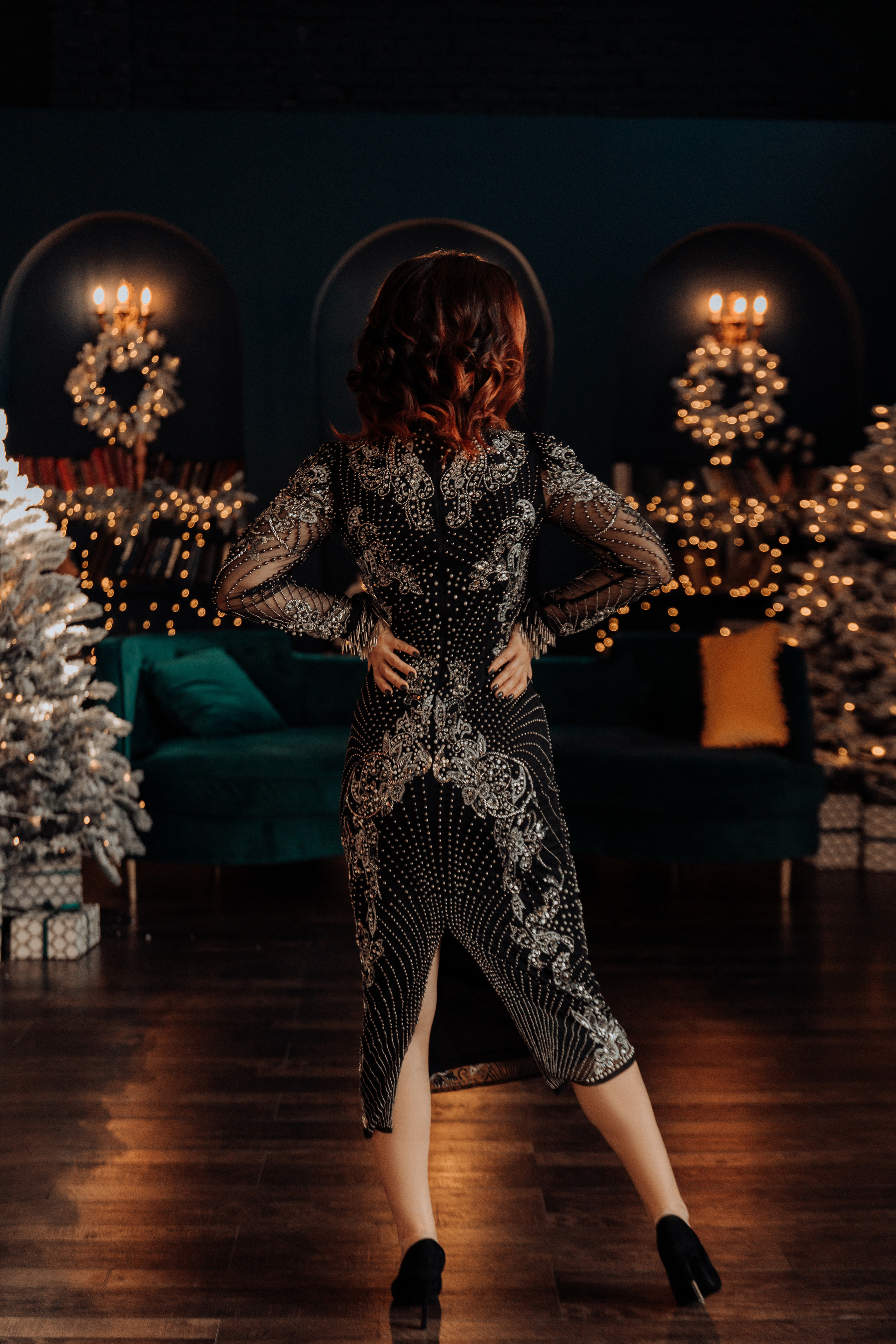 Новогодняя съемка Марины. Фотограф женского портрета, беременности и материнства Харькова Елена