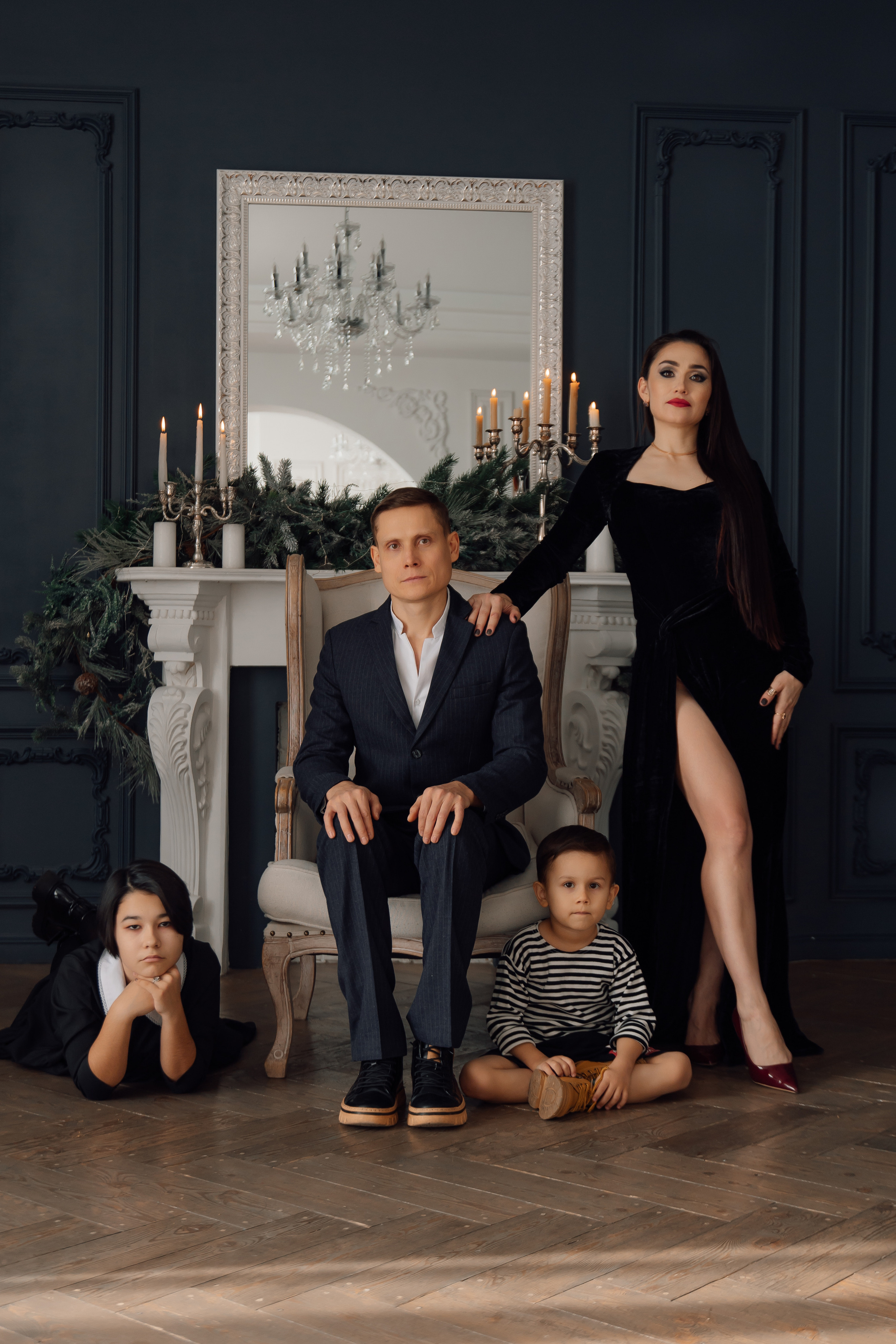 Семейка Адамс. Фотограф женского портрета, беременности и материнства Харькова Елена