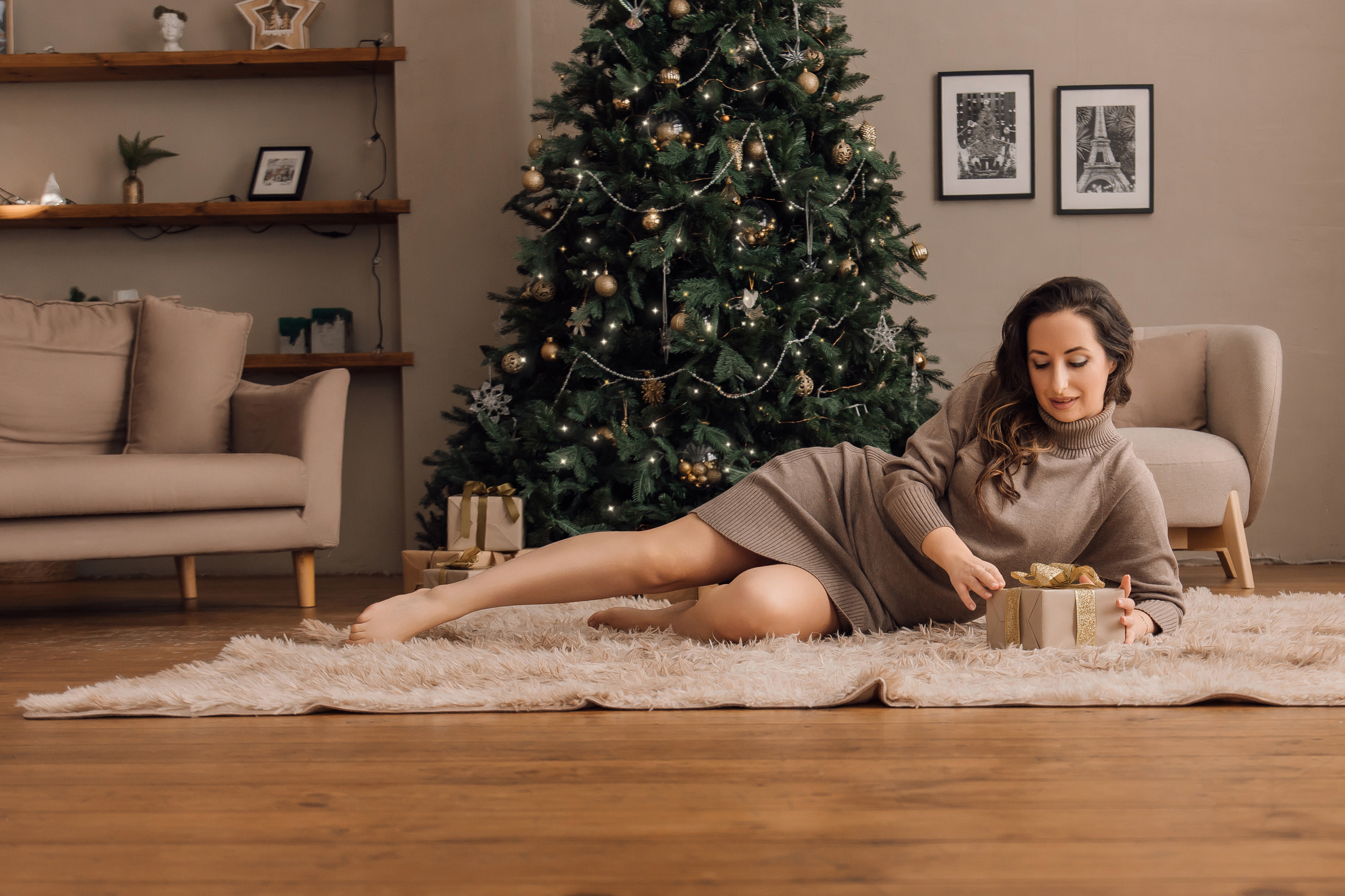 Новогодние фотосессии. Фотограф женского портрета, беременности и материнства Харькова Елена