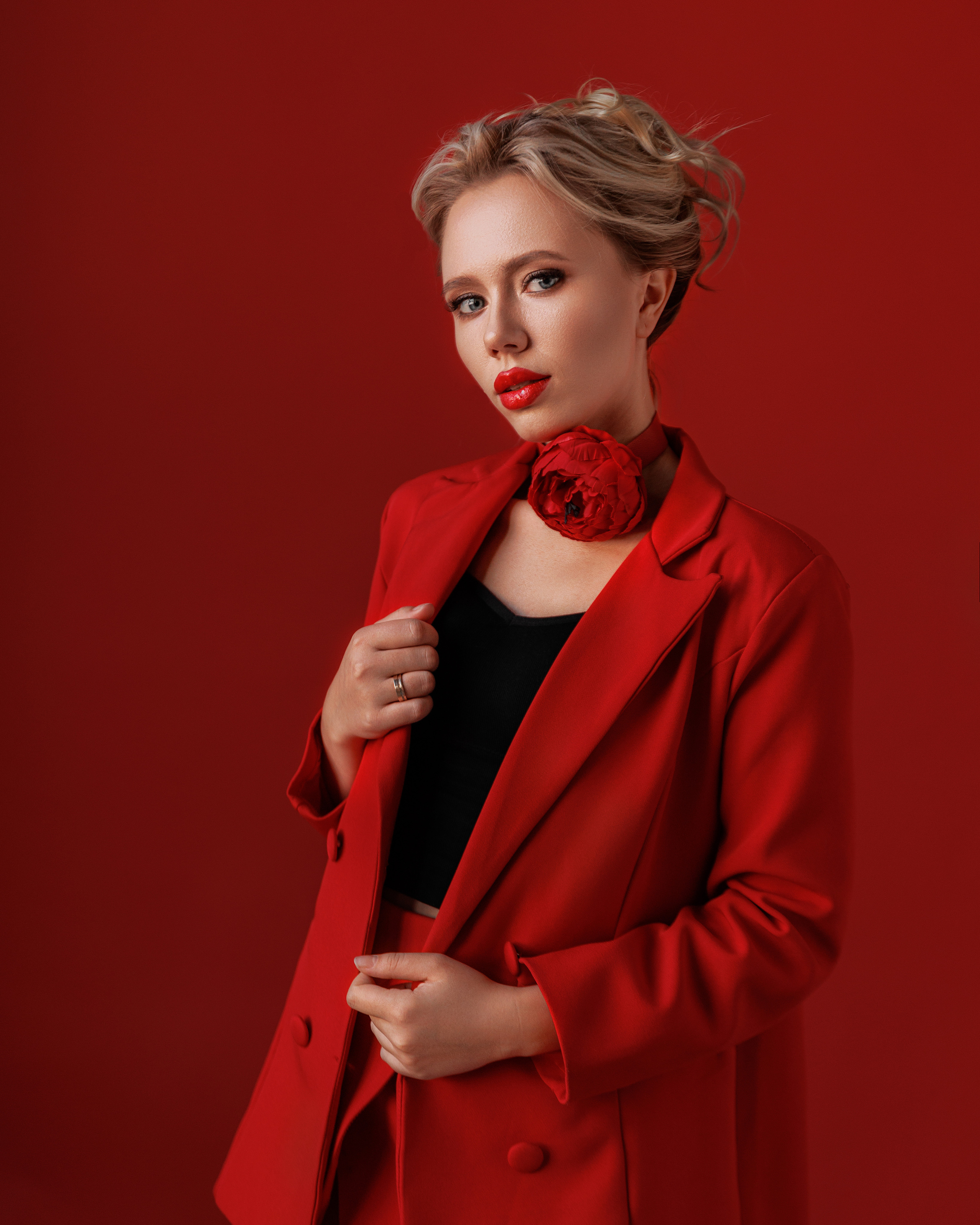 Алина, Lady in Red. Фотограф женского портрета, беременности и материнства Харькова Елена