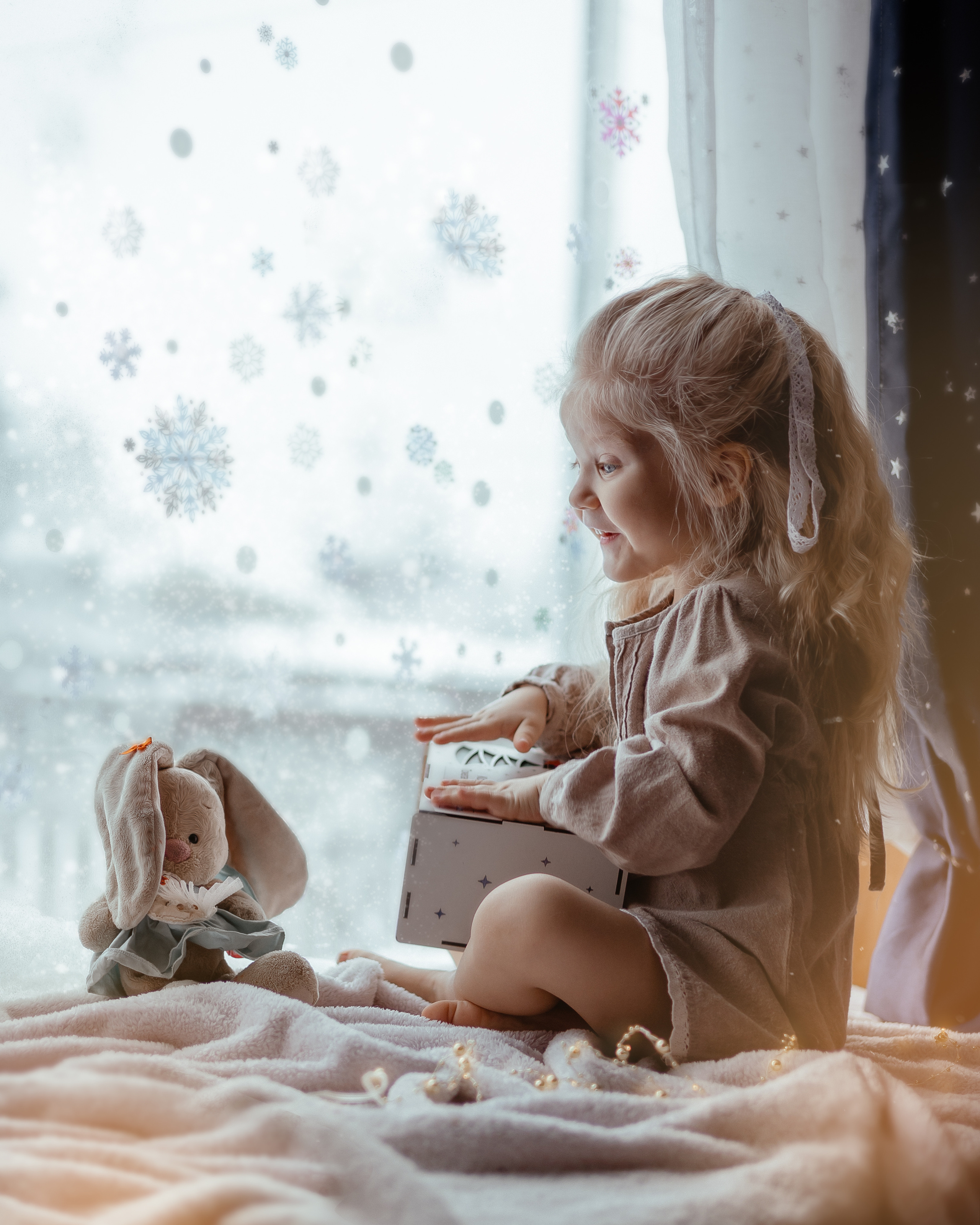 Моя крошка София и рождество. Фотограф женского портрета, беременности и материнства Харькова Елена