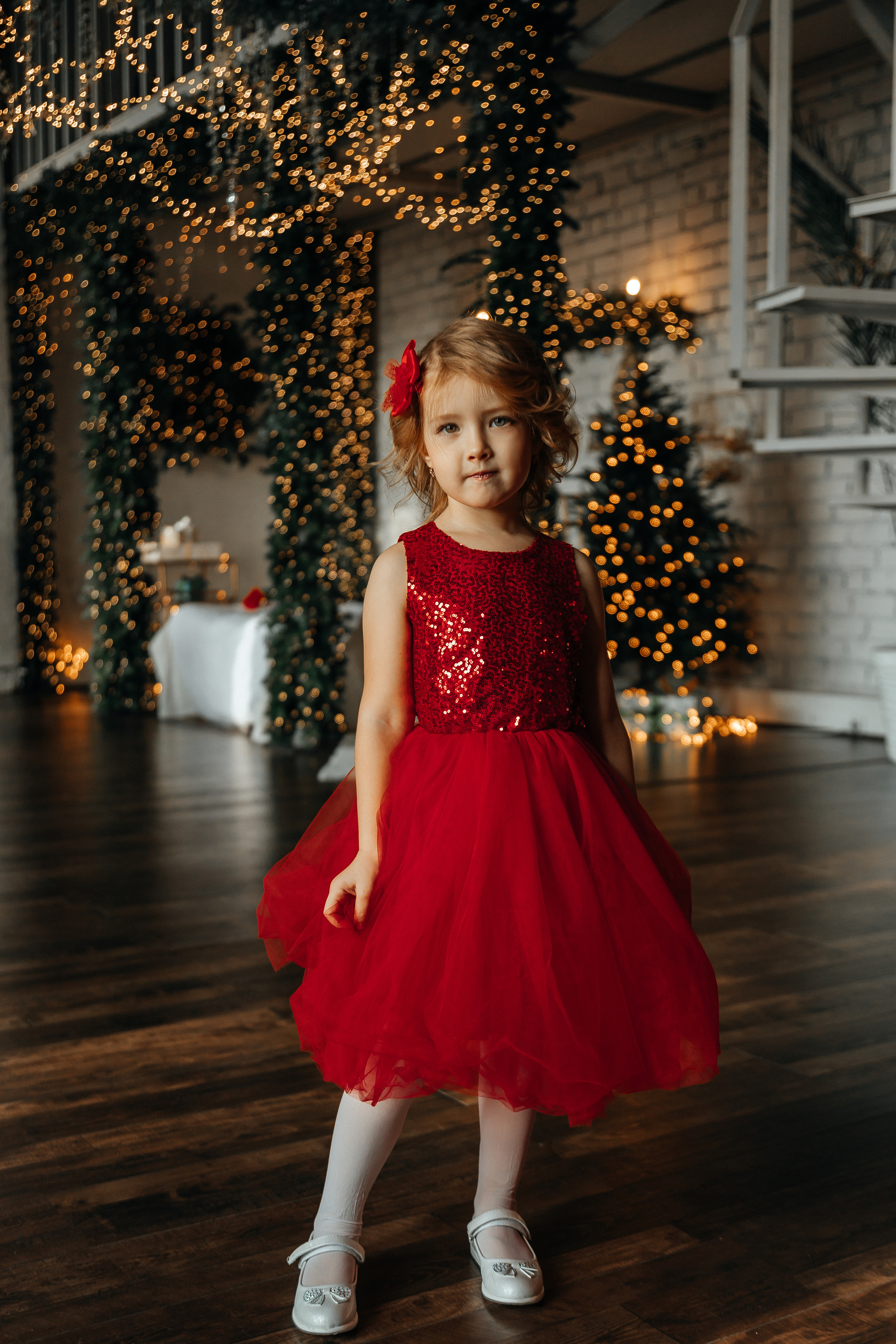 Новогодняя съемка Александры. Фотограф женского портрета, беременности и материнства Харькова Елена