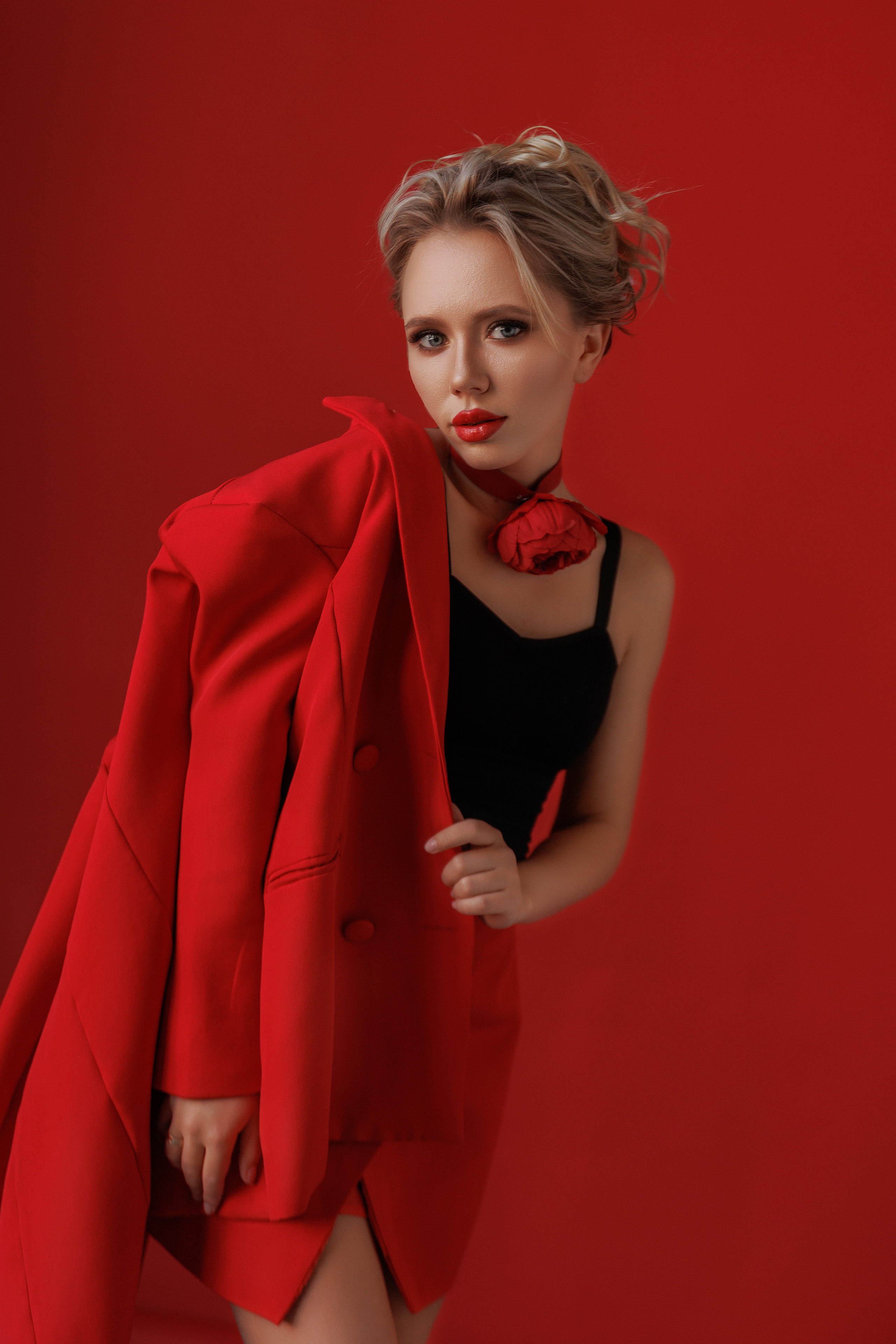 Алина, Lady in Red. Фотограф женского портрета, беременности и материнства Харькова Елена