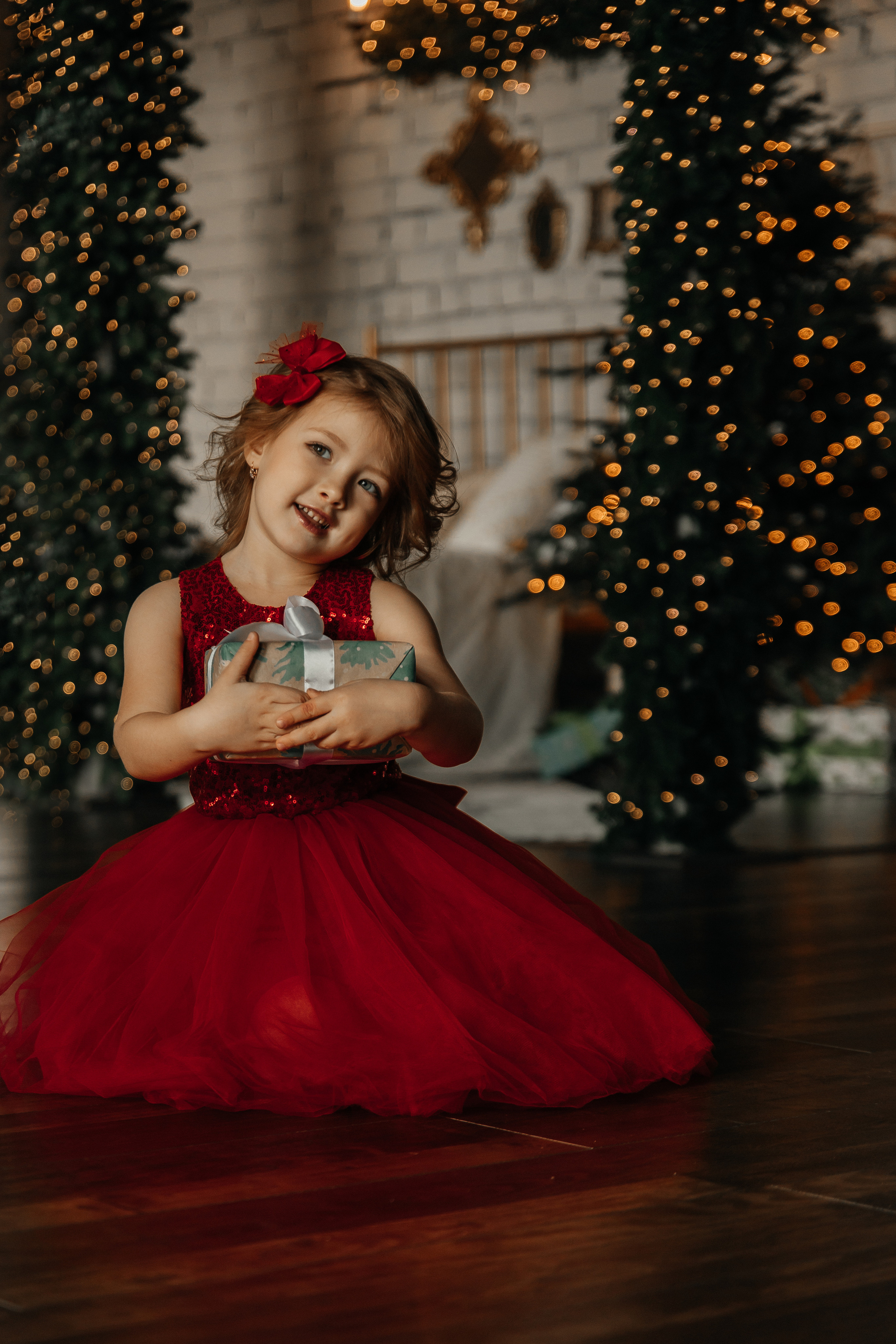 Новогодняя съемка Александры. Фотограф женского портрета, беременности и материнства Харькова Елена