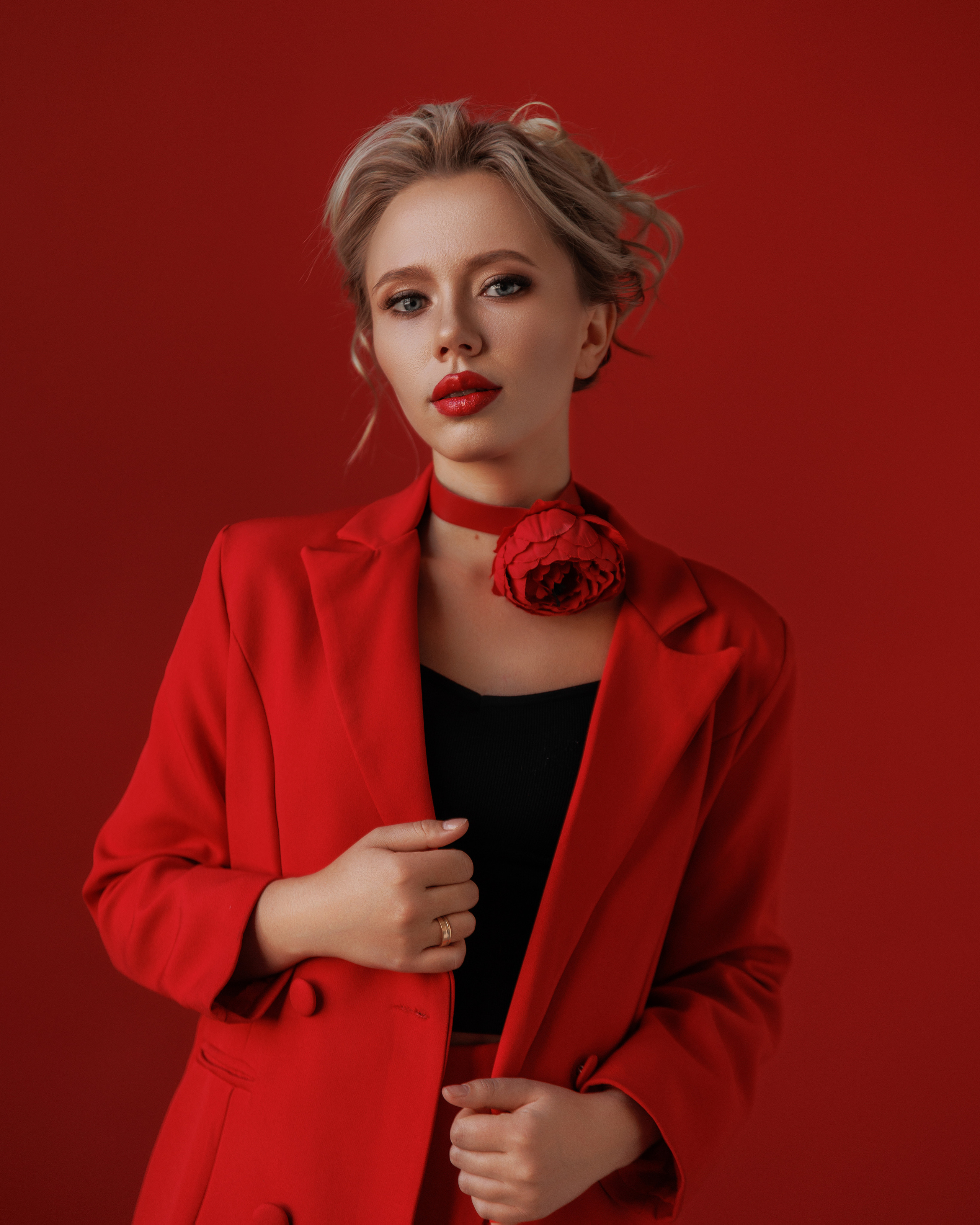 Алина, Lady in Red. Фотограф женского портрета, беременности и материнства Харькова Елена