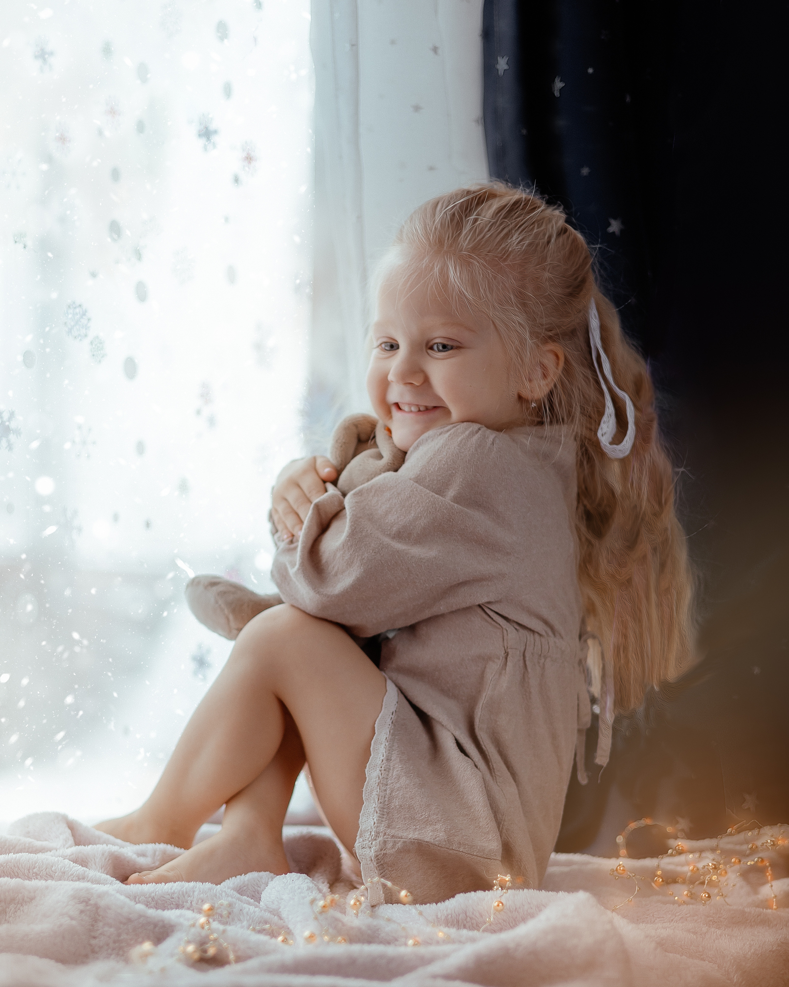 Моя крошка София и рождество. Фотограф женского портрета, беременности и материнства Харькова Елена