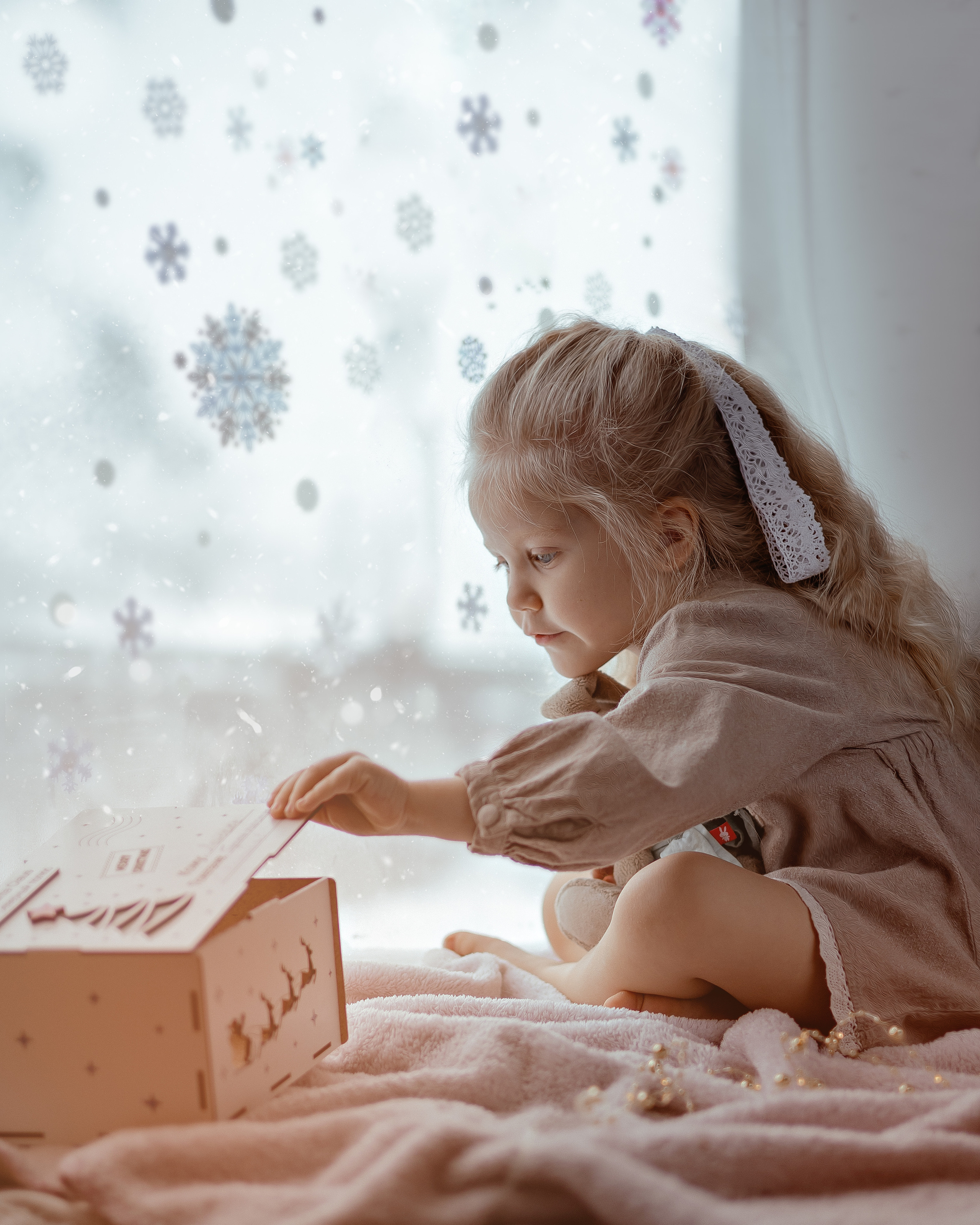 Моя крошка София и рождество. Фотограф женского портрета, беременности и материнства Харькова Елена