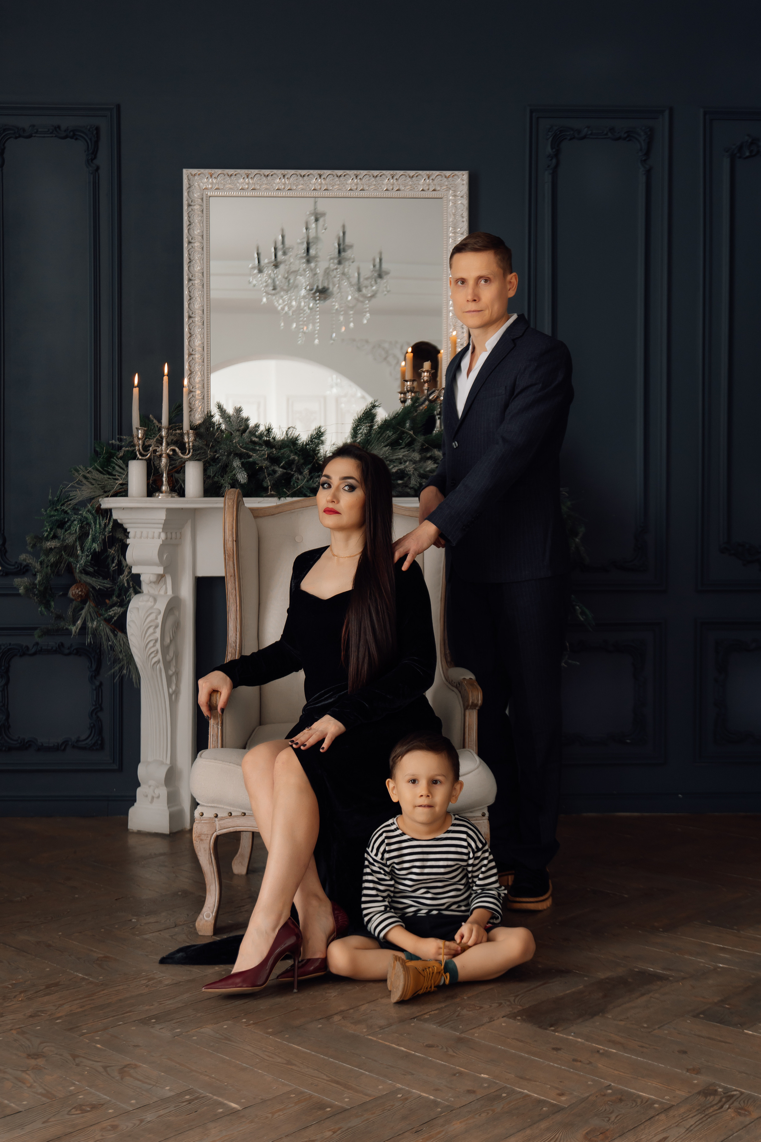 Семейка Адамс. Фотограф женского портрета, беременности и материнства Харькова Елена