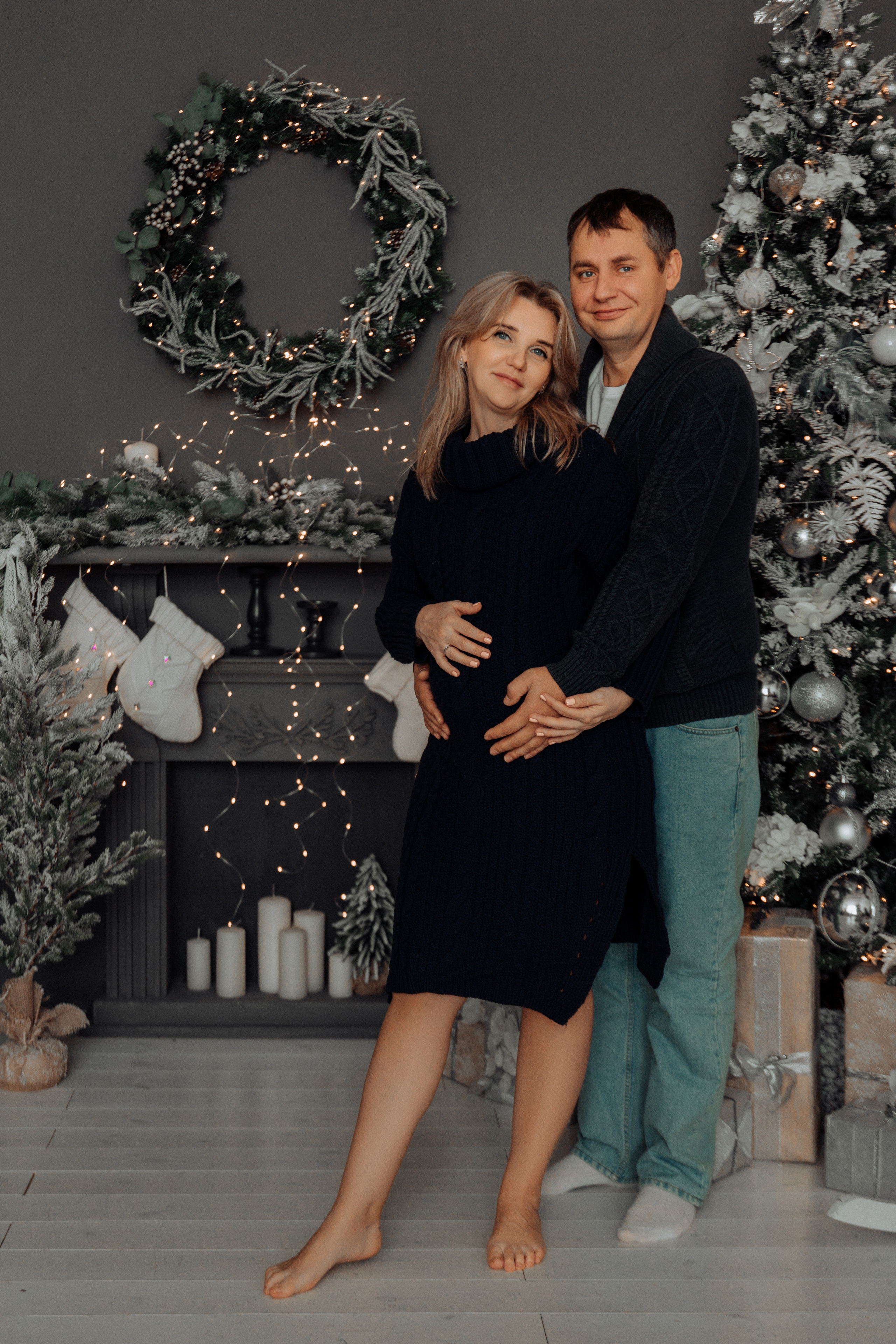 Светлана, новогодняя фотосессия в ожидании. Фотограф женского портрета, беременности и материнства Харькова Елена