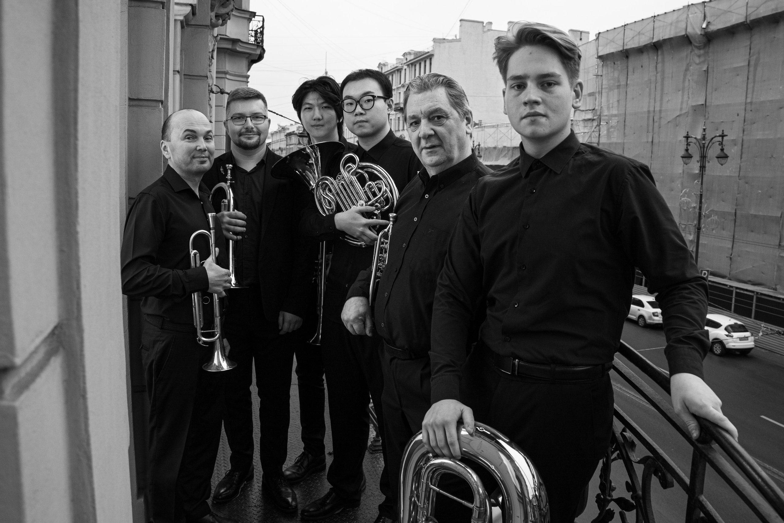 Музыканты на балконе. Портретный фотограф из Санкт-Петербурга Наталья Бялая