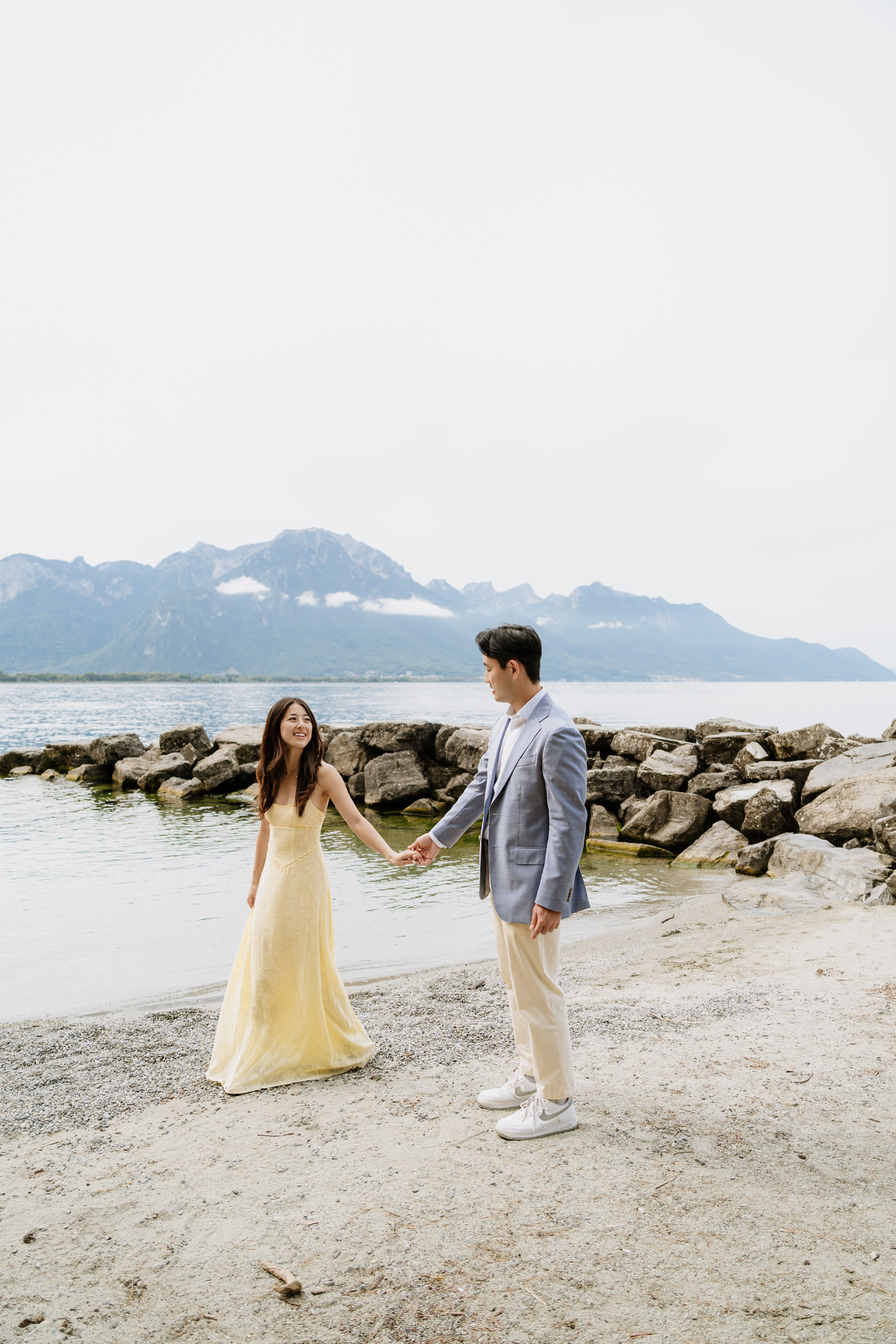 Kristi & Andy | Proposal Montreux. Professional Wedding Photographer Geneva & Romande Switzerland | Tanya Creator
