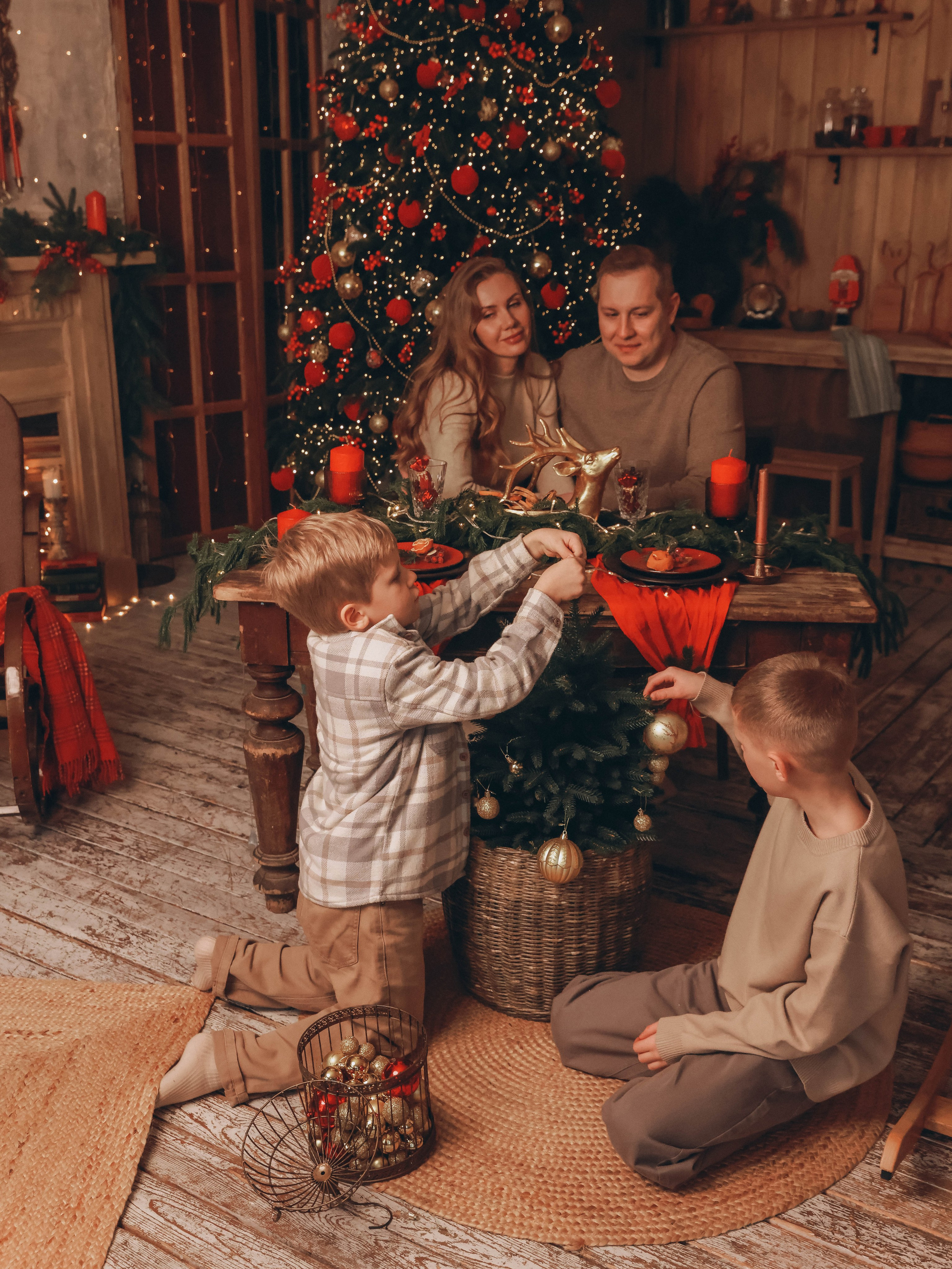 Вечерная семейная новогодняя. Мультифотограф Динара Ахмедзянова