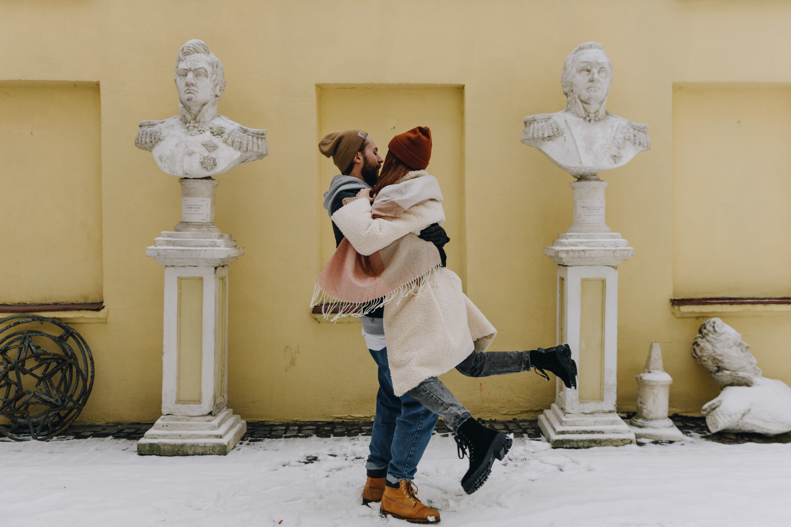 Зимняя фотосессия, лавстори, фотосессия пары. Свадебный фотограф в Москве Кристина Засухина