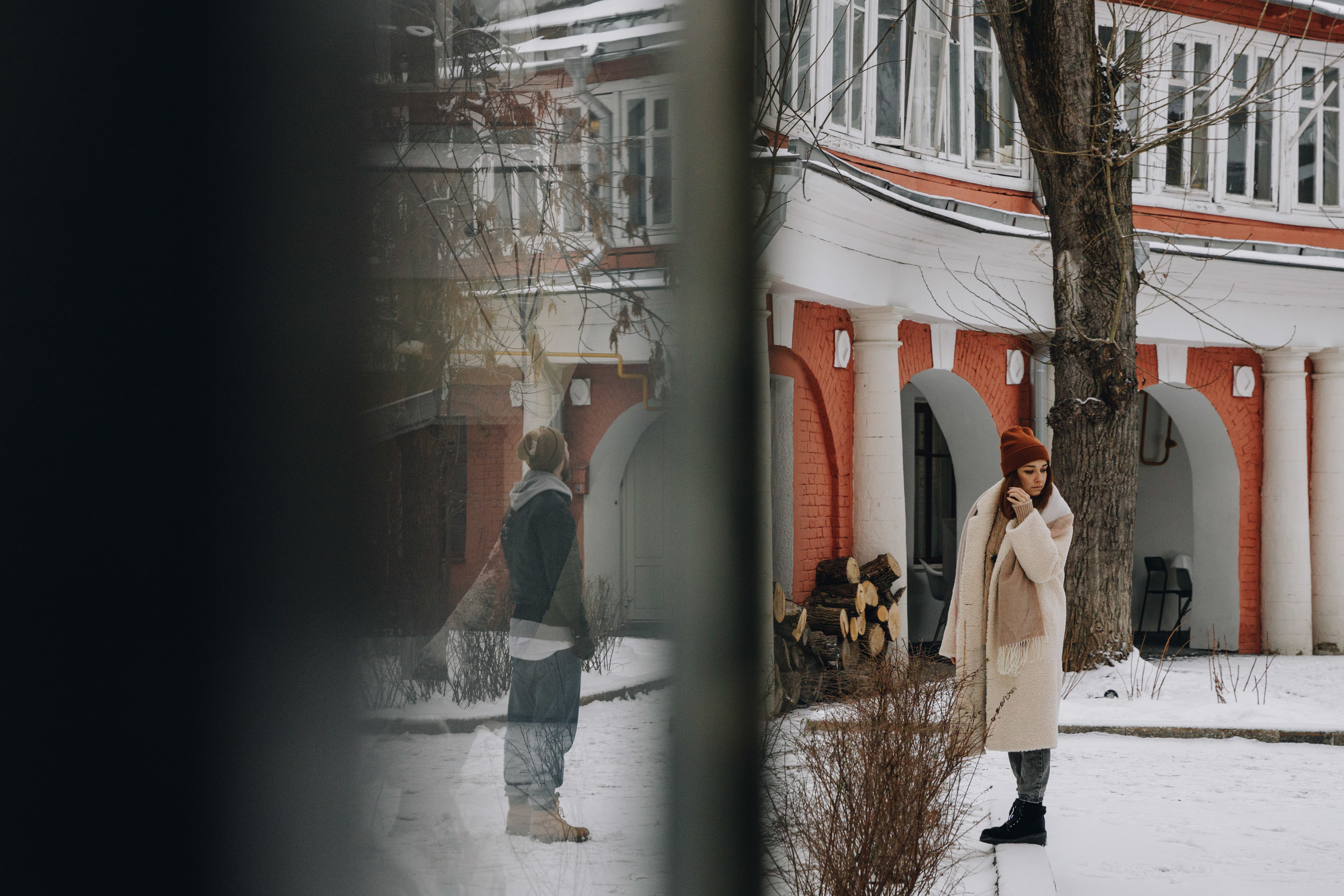 Зимняя фотосессия, лавстори, фотосессия пары. Свадебный фотограф в Москве Кристина Засухина