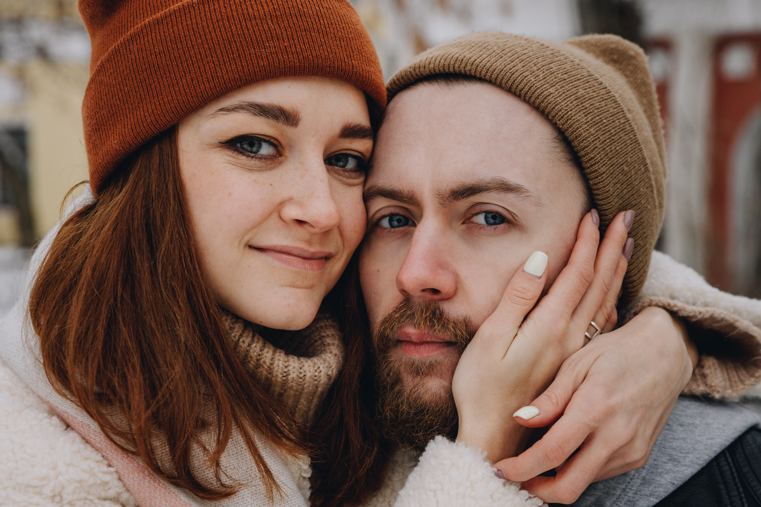 Зимняя фотосессия, лавстори, фотосессия пары. Свадебный фотограф в Москве Кристина Засухина