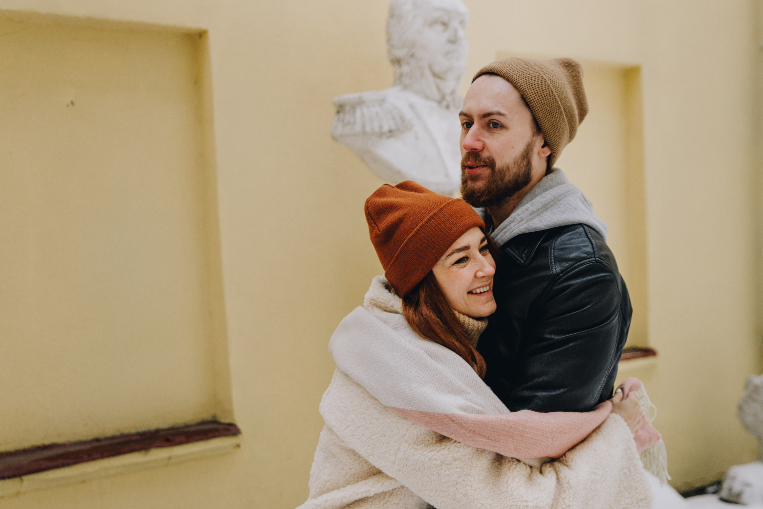 Зимняя фотосессия, лавстори, фотосессия пары. Свадебный фотограф в Москве Кристина Засухина