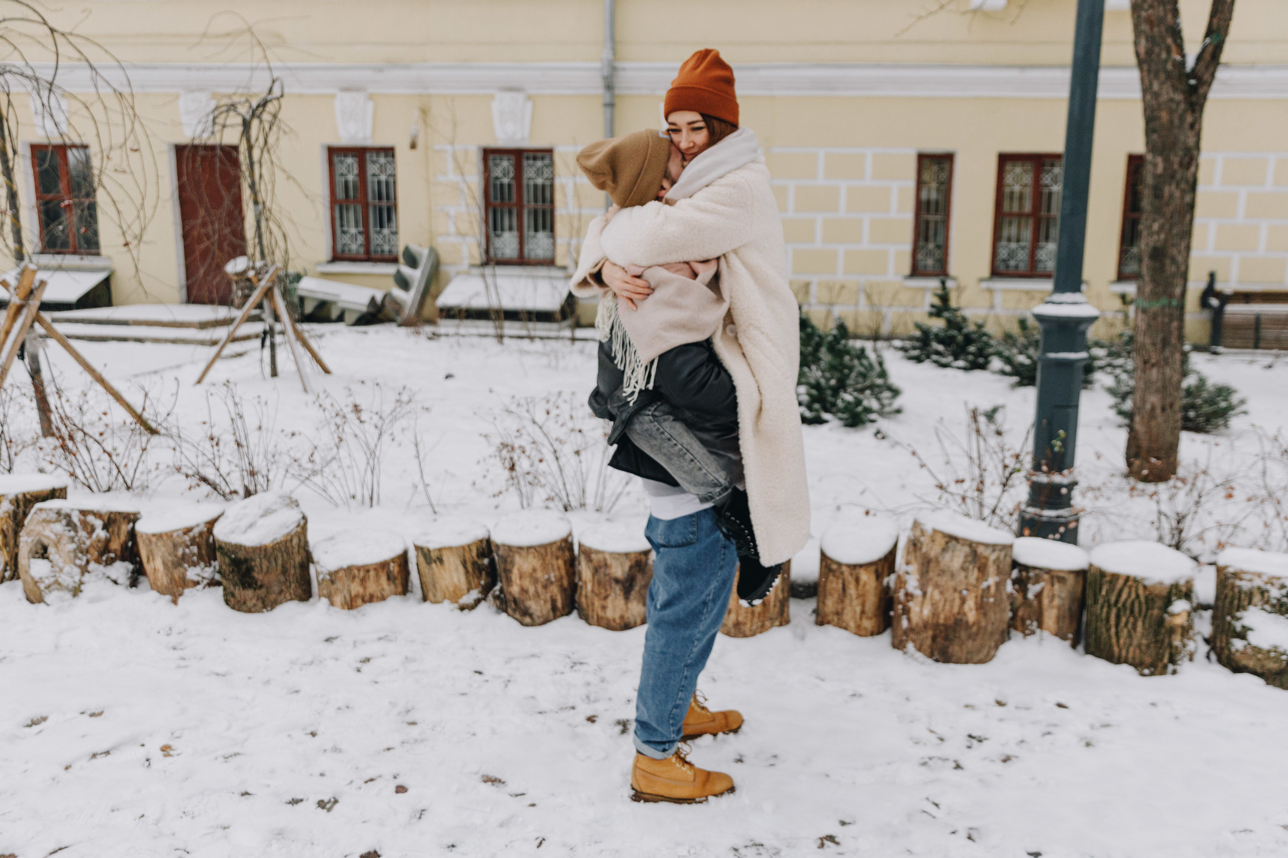 Зимняя фотосессия, лавстори, фотосессия пары. Свадебный фотограф в Москве Кристина Засухина