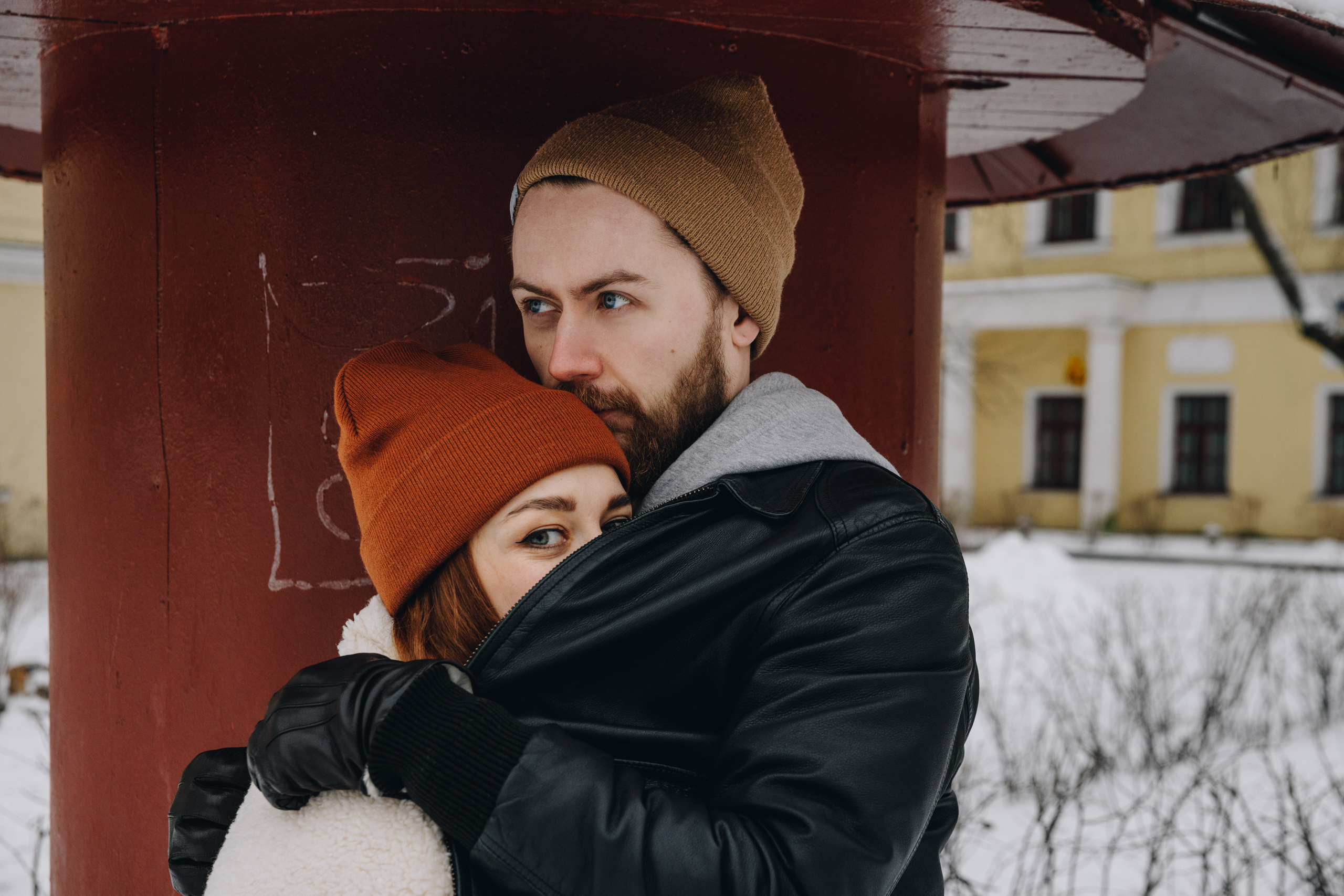Зимняя фотосессия, лавстори, фотосессия пары. Свадебный фотограф в Москве Кристина Засухина