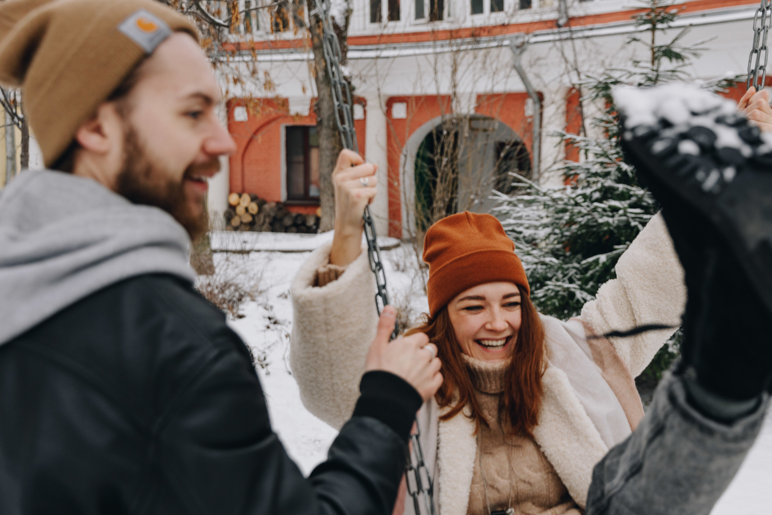Зимняя фотосессия, лавстори, фотосессия пары. Свадебный фотограф в Москве Кристина Засухина