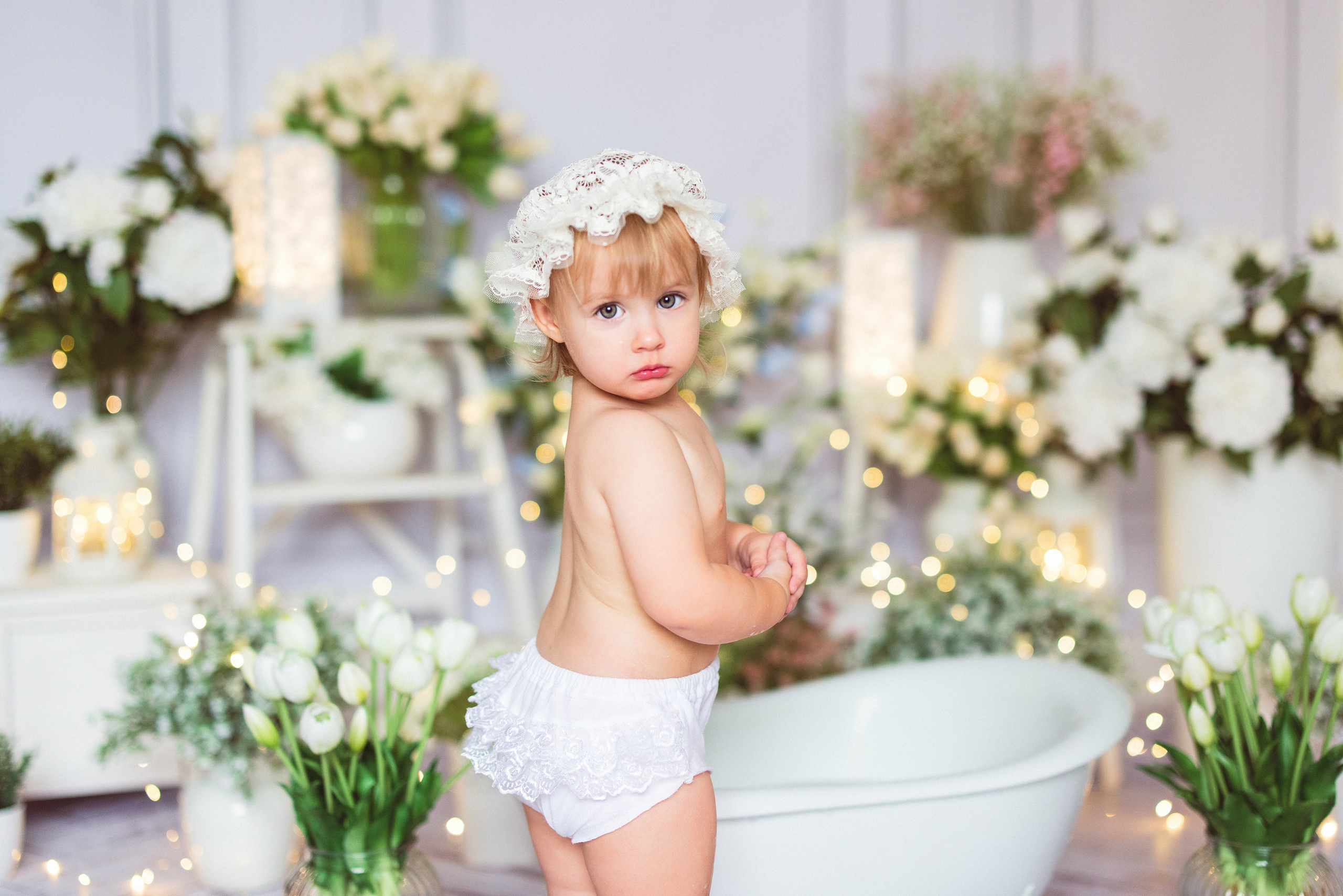 Детская фотосессия к 8 марта в фотостудии г. Краснодара. Семейный и детский фотограф в Краснодаре Анна Трашкова