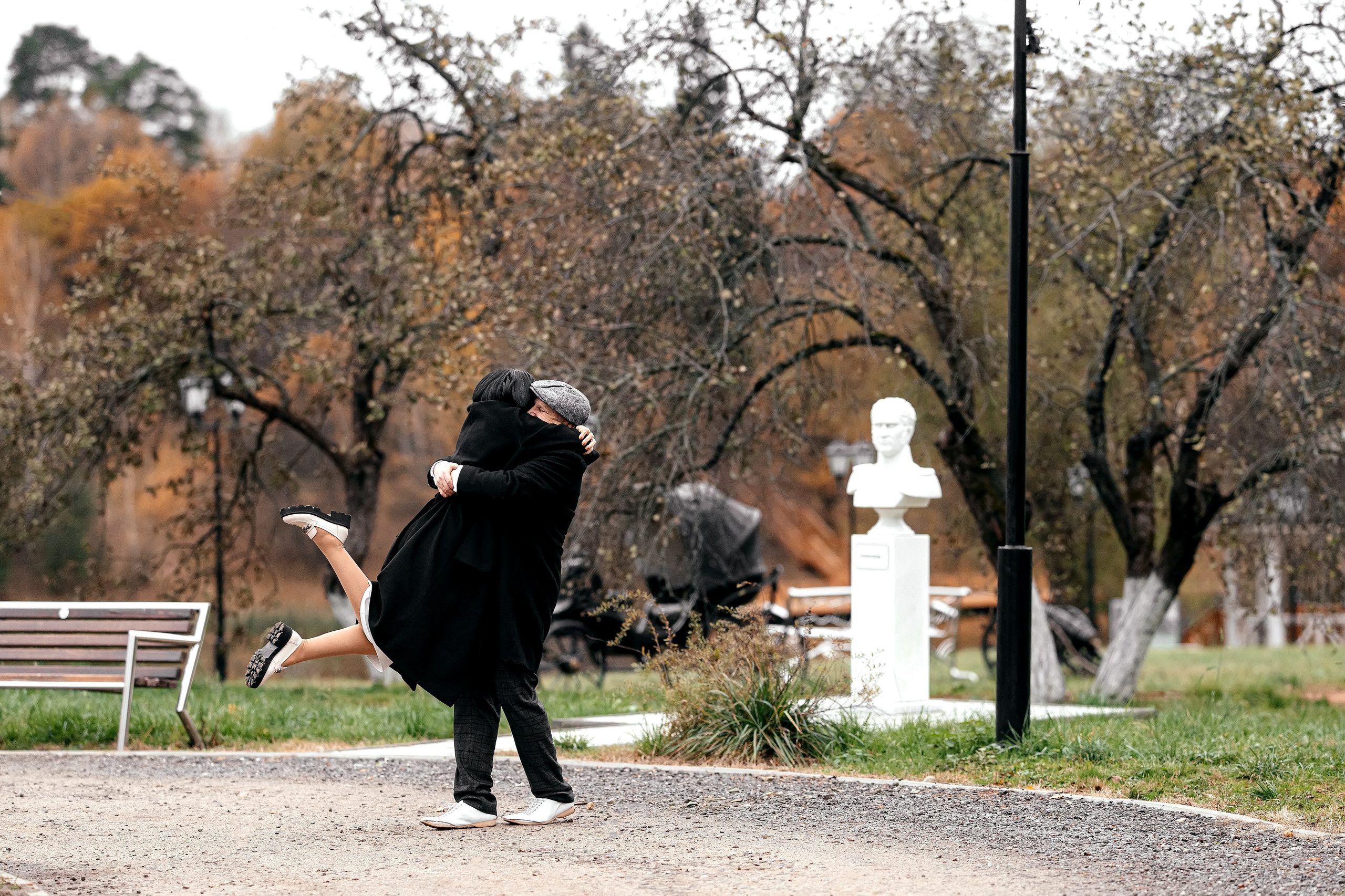 Осенняя свадебная фотопрогулка в Усадьбе Гребнево. Свадебный и семейный фотограф Виктория Носачёва. Щелково, Москва и МО