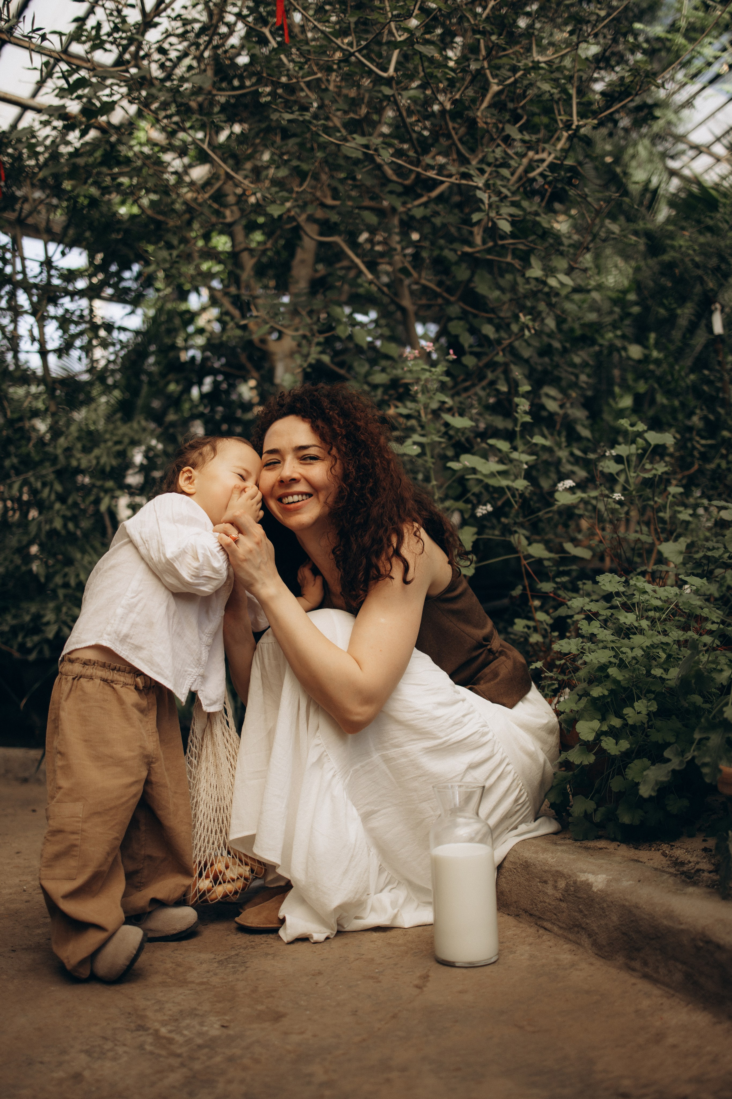 Прогулка по оранжерее. Семейный фотограф в Москве Ксения Аганина