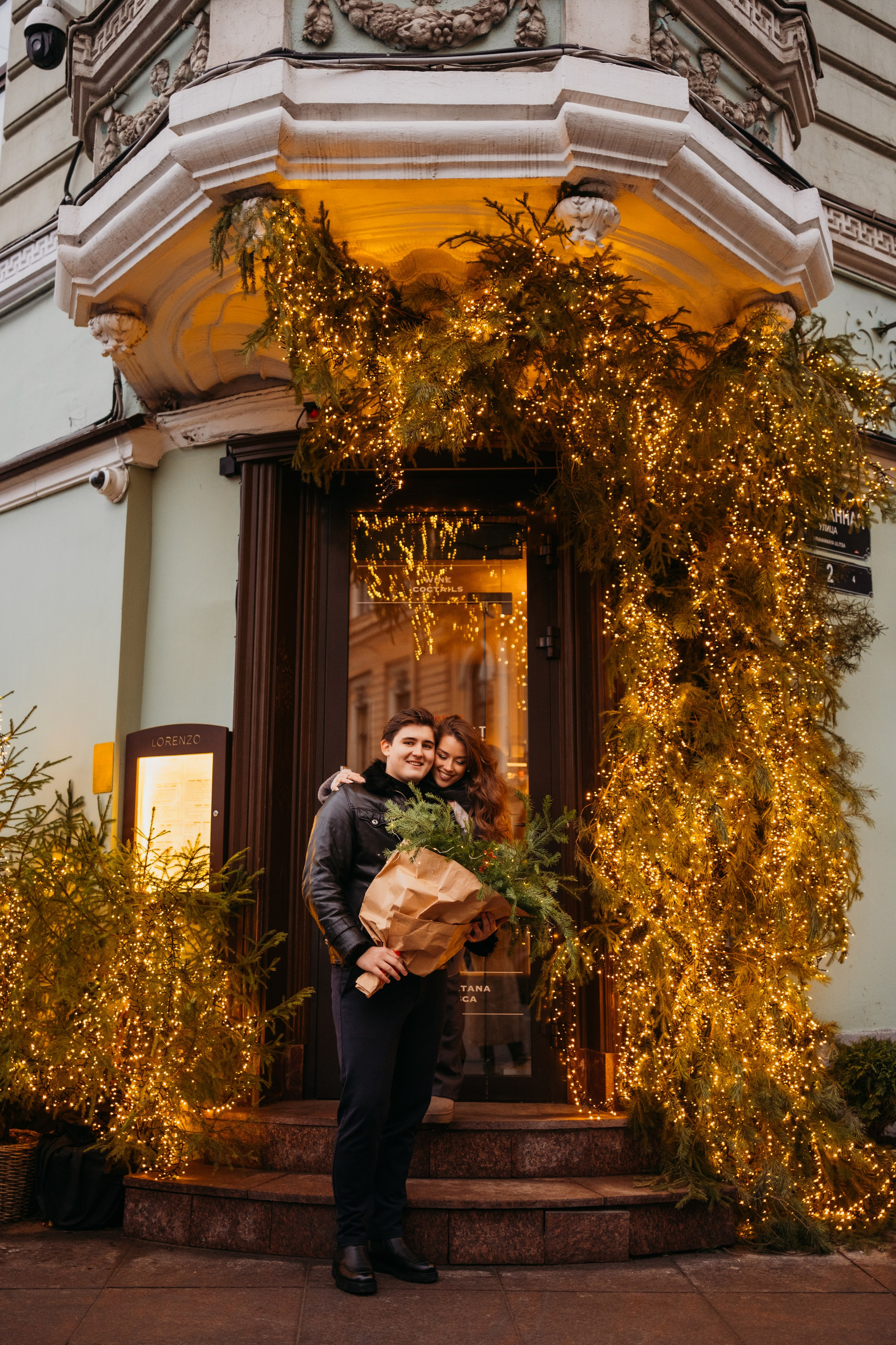 Аня и Даня: новогодняя прогулка. Семейный и детский фотограф в Санкт-Петербурге