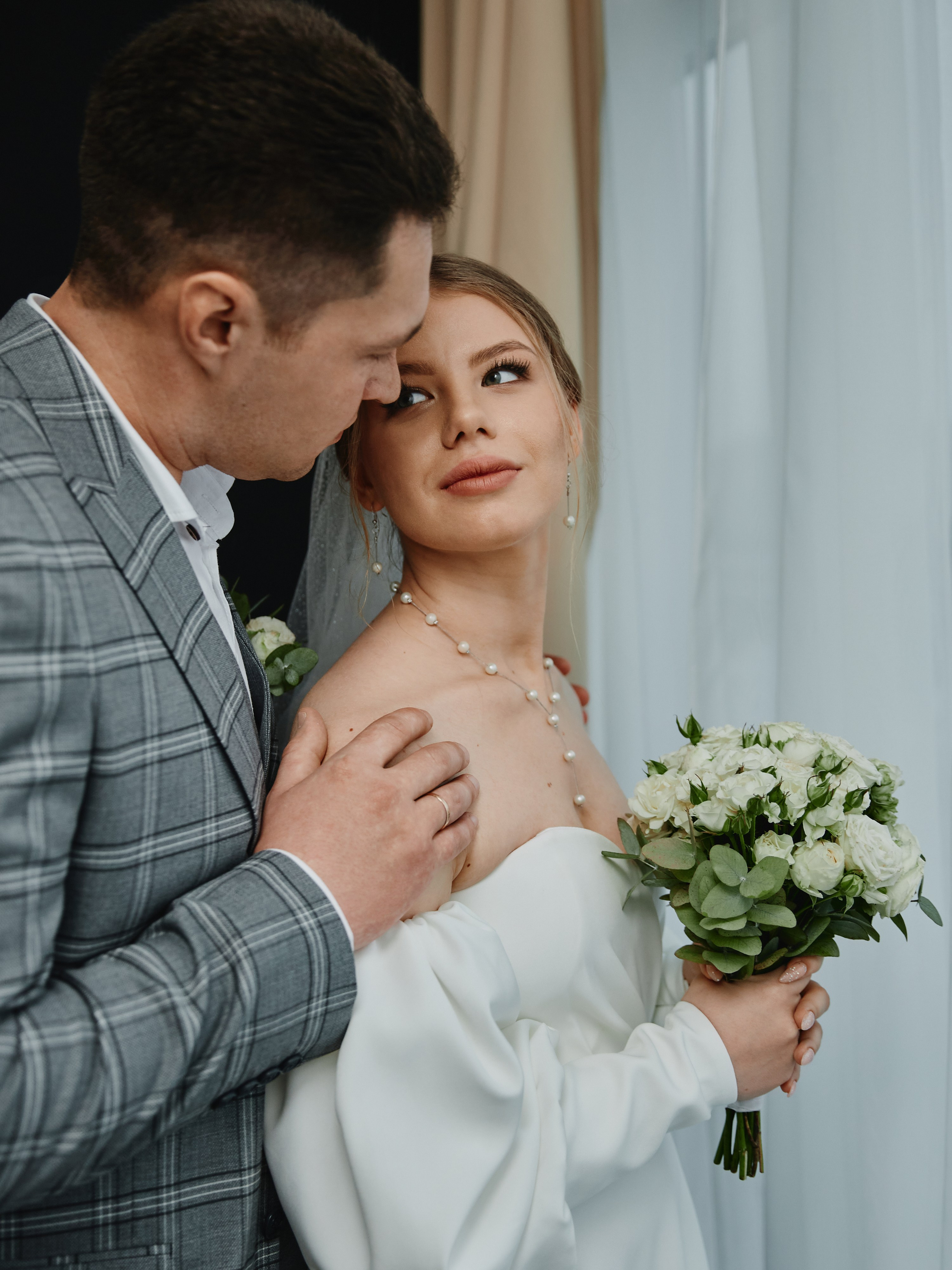 Свадебная фотосессия в студии для Андрея и Натальи