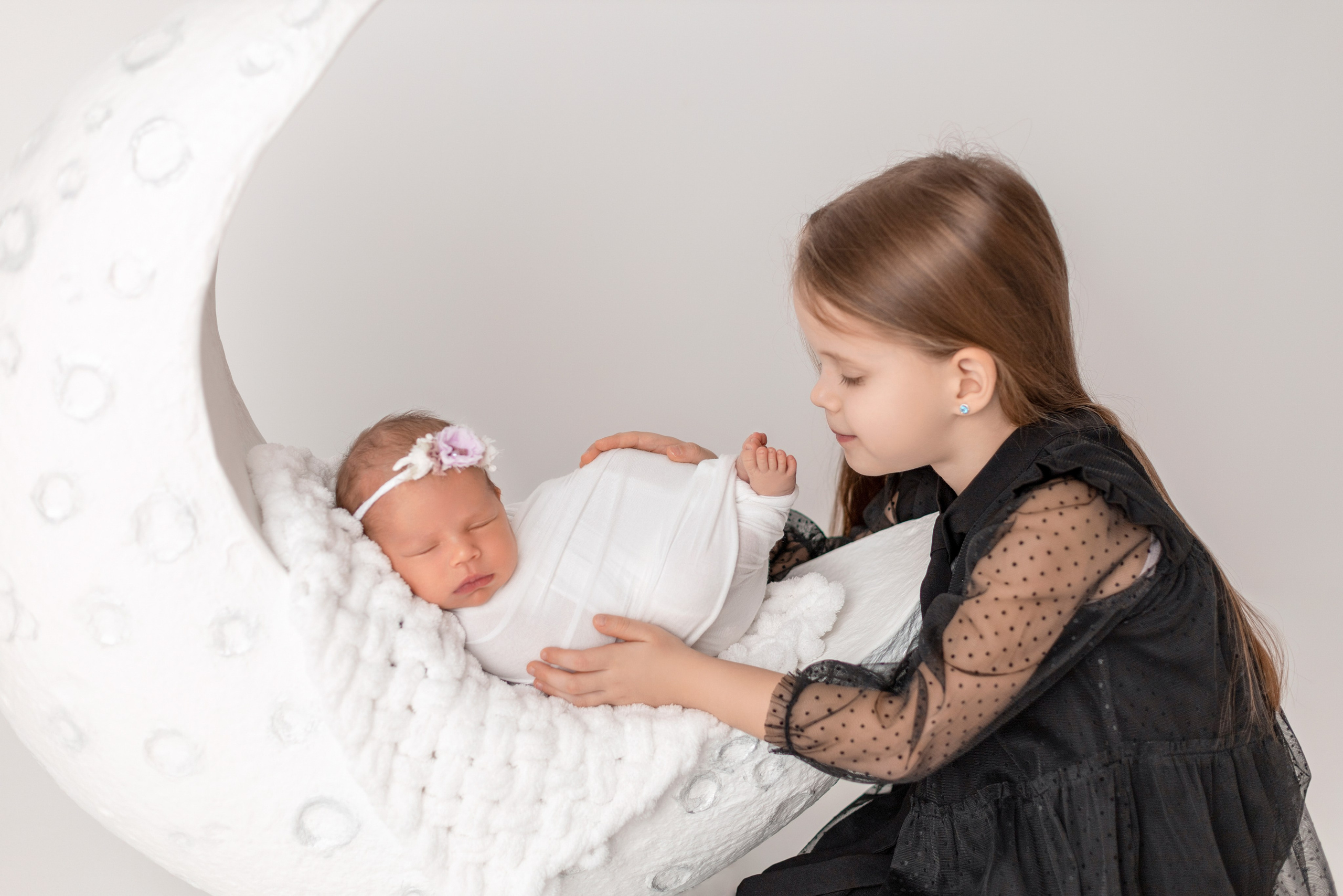 Анастасия и дочка, 9 дней. Фотограф новорожденных в Нижнем Новгороде Надежда Кадылкина