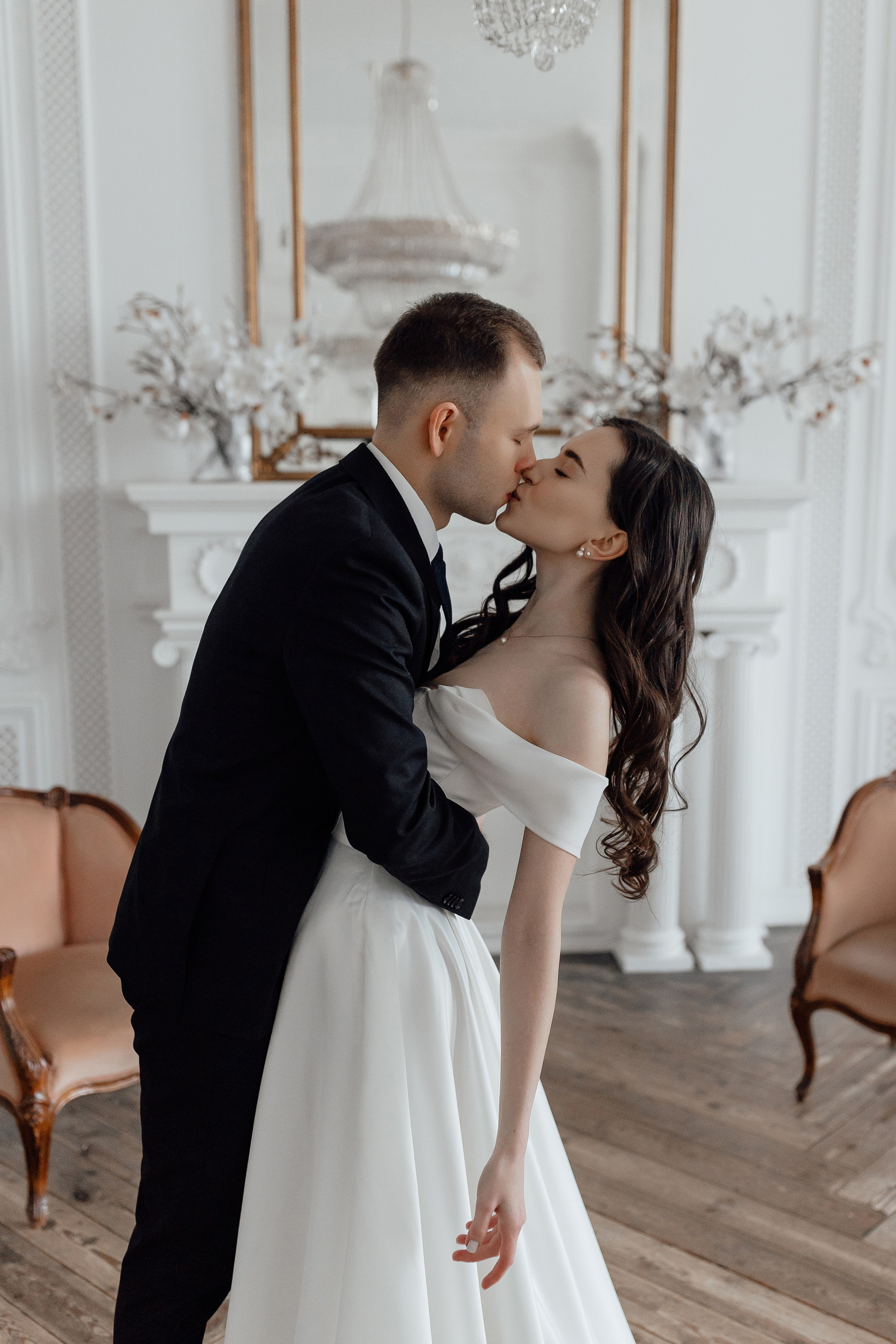 свадебная фотосессия в студии в Москве