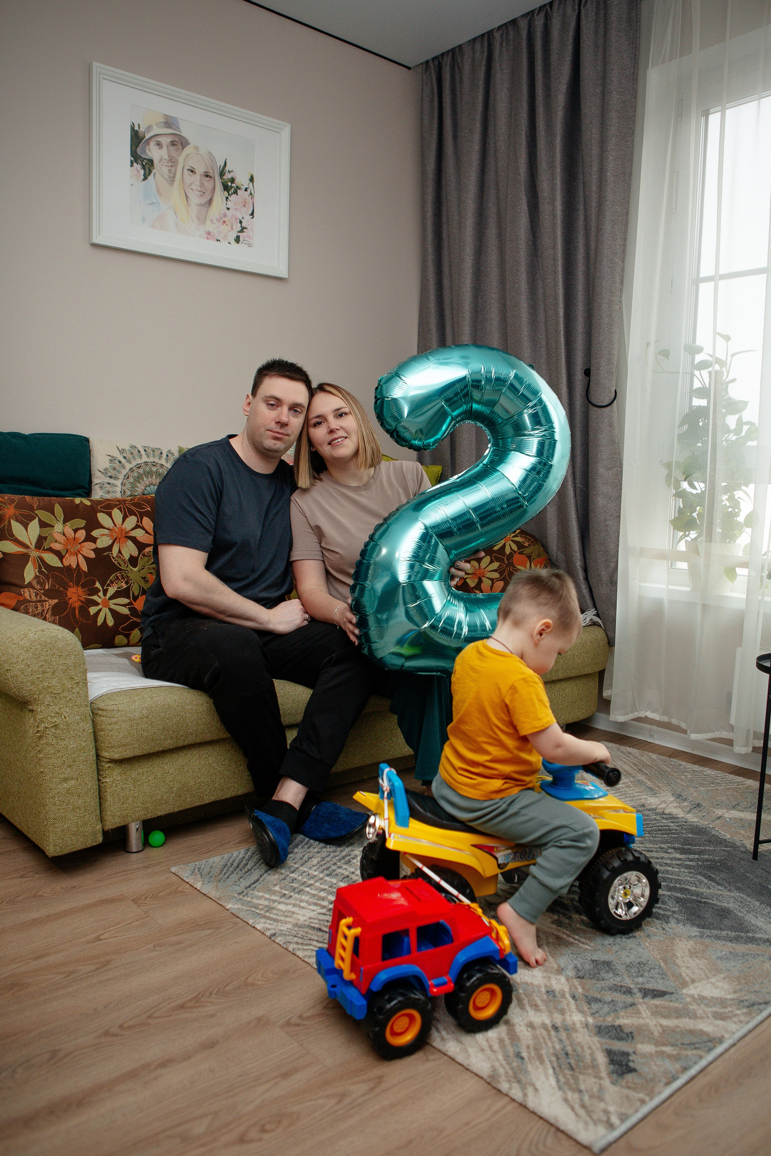 Роман и его семья. Семейный и детский фотограф в Москве Александра Мак