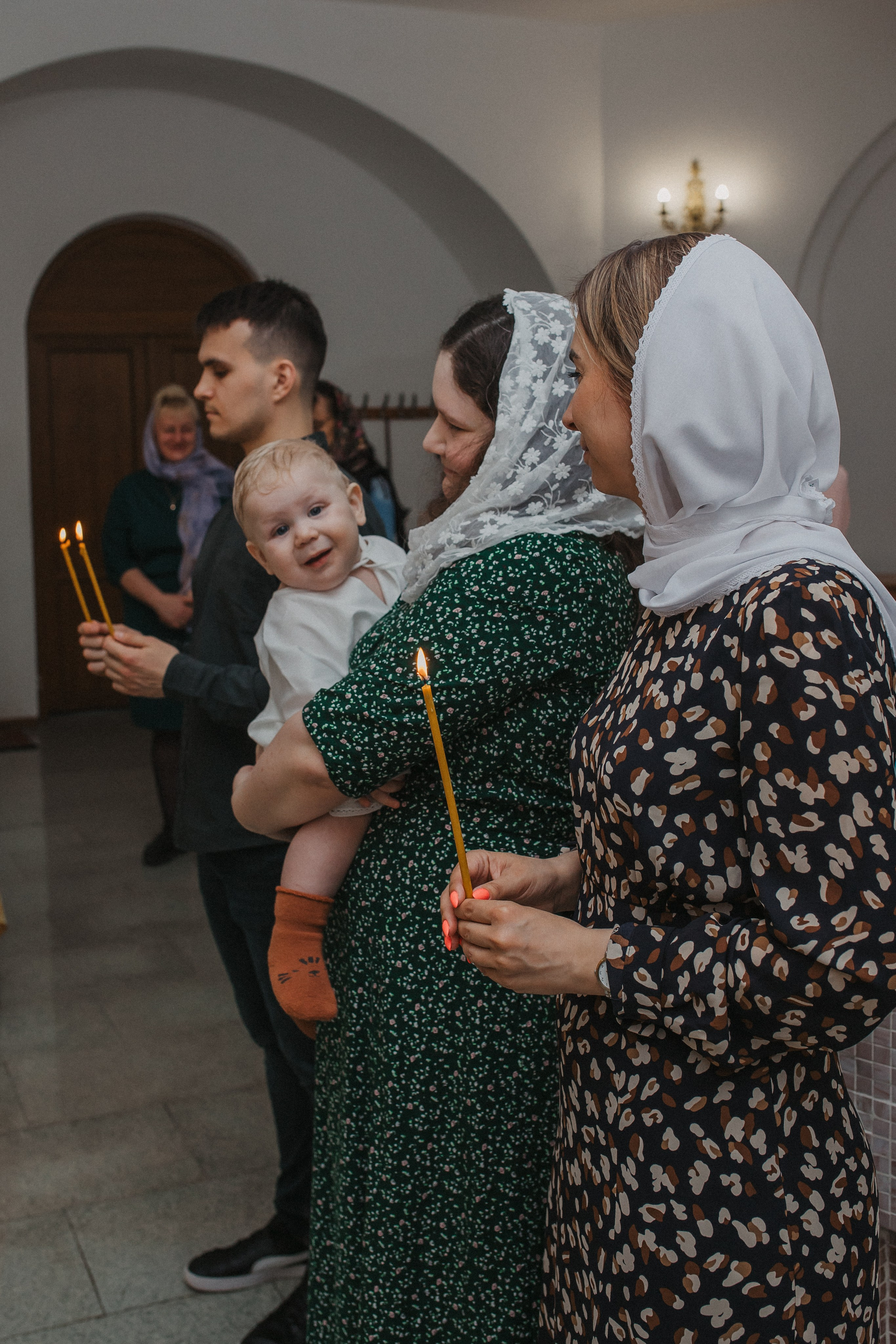 Крещение Матвей. Семейный и домашний фотограф в Москве и МО Королева Валерия