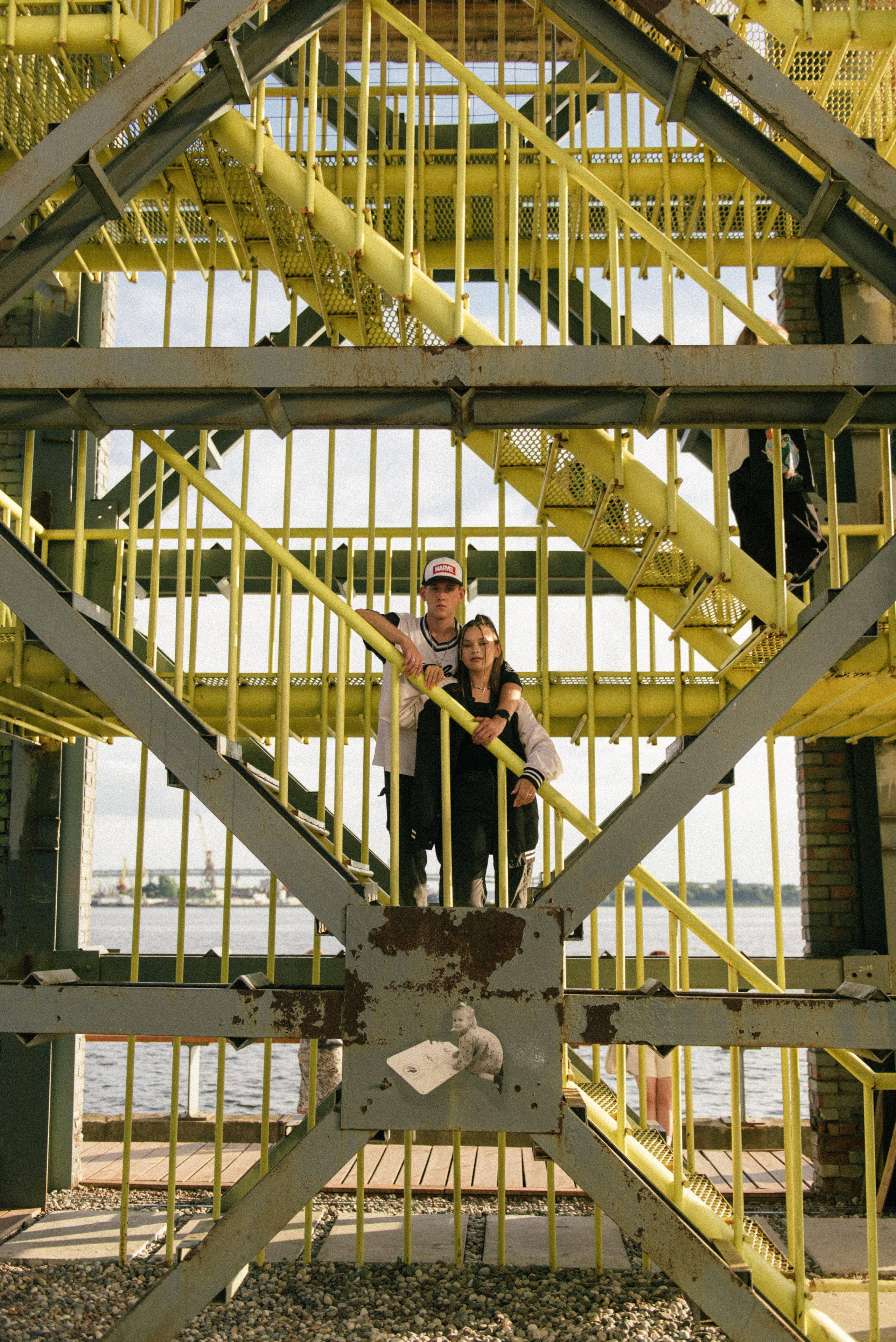 Парная фотосессия влюбленных в американском стиле в Севкабеле. Свадебный и семейный фотограф в Санкт-Петербурге Татьяна Пастухова