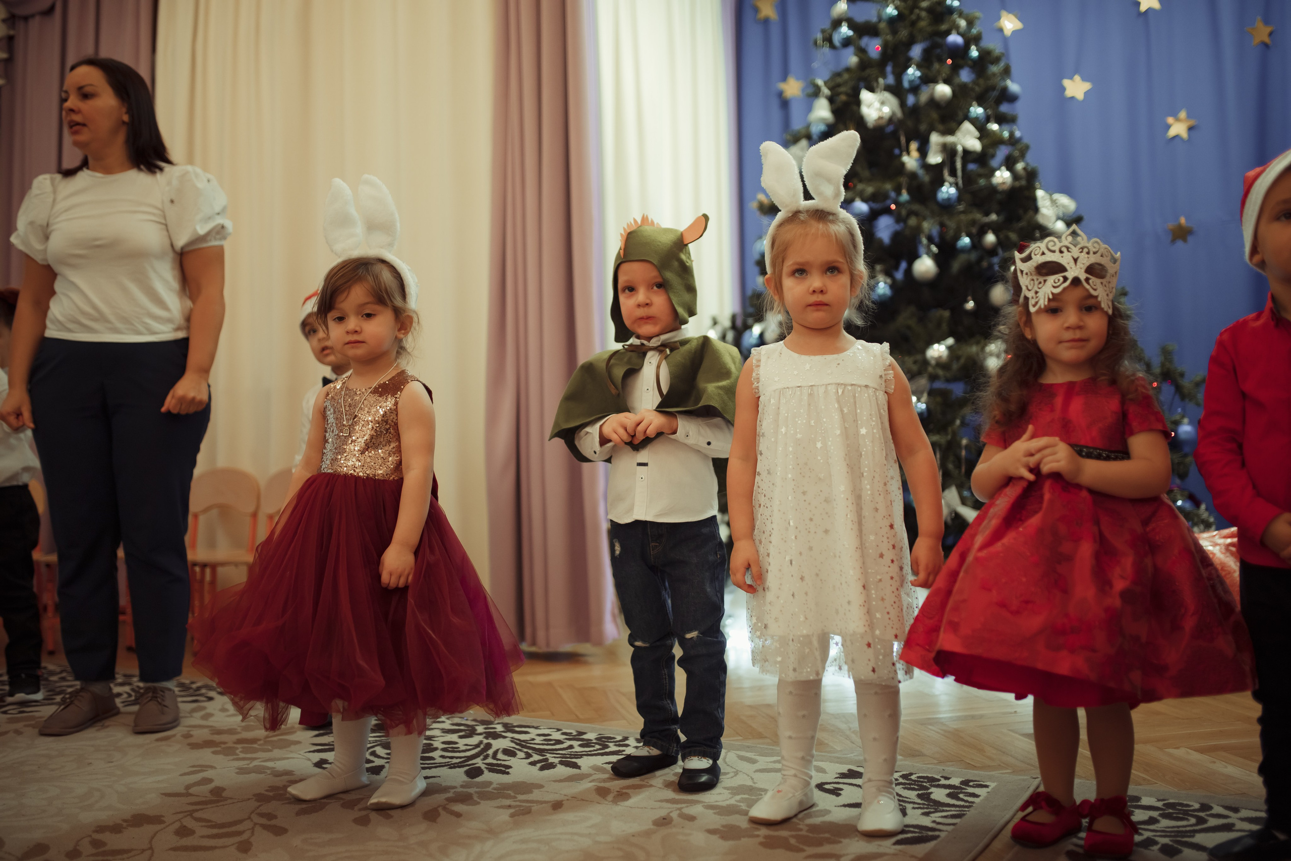 Новогодний утренник в детском саду. Семейный и детский фотограф в Москве Дорогова Екатерина