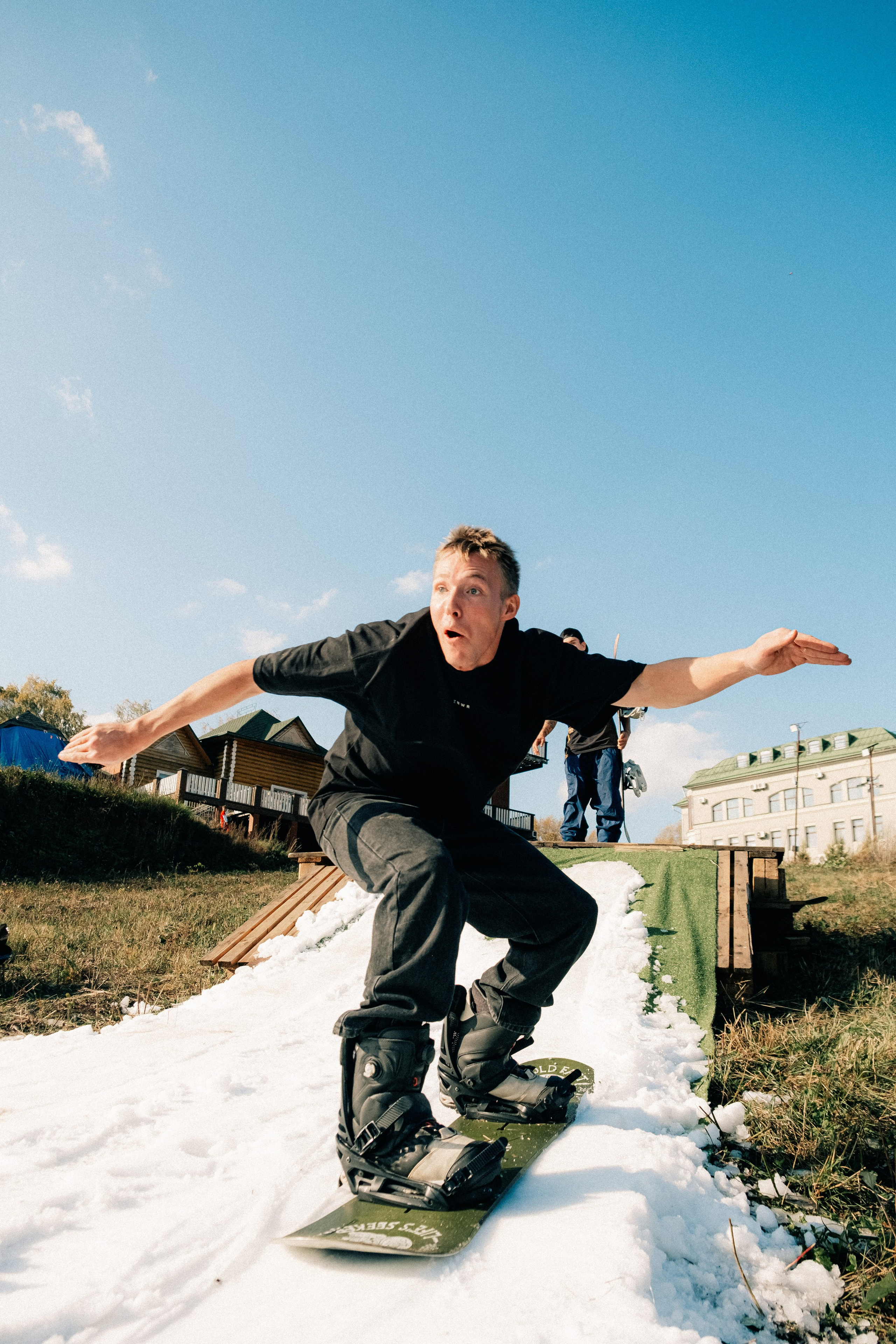 Autumn snowboarding. Фотограф Валерия Кононова