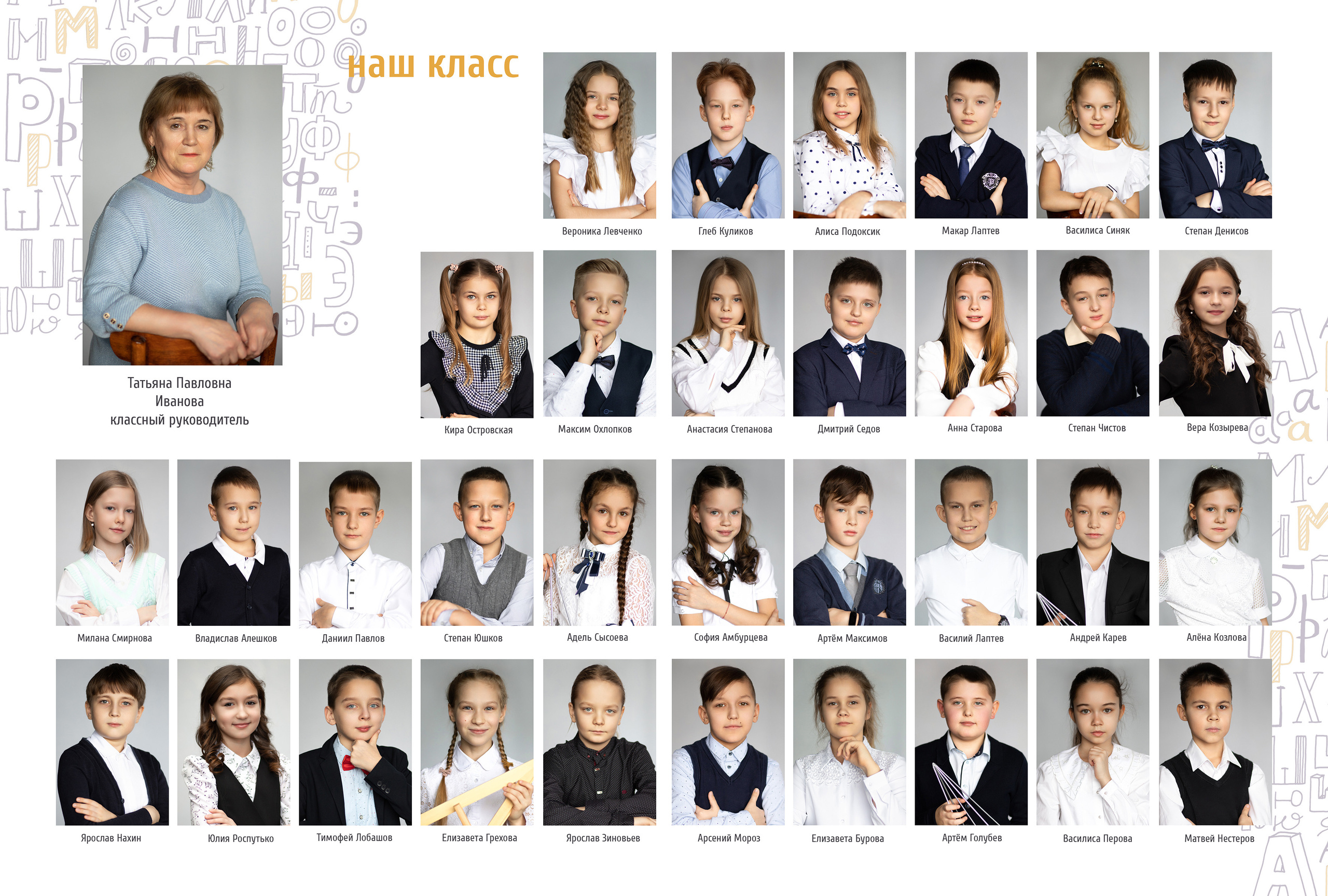 Альбом 2-3 разворота 4 класс. Выпускные альбомы, индивидуальные фотосессии в Костроме