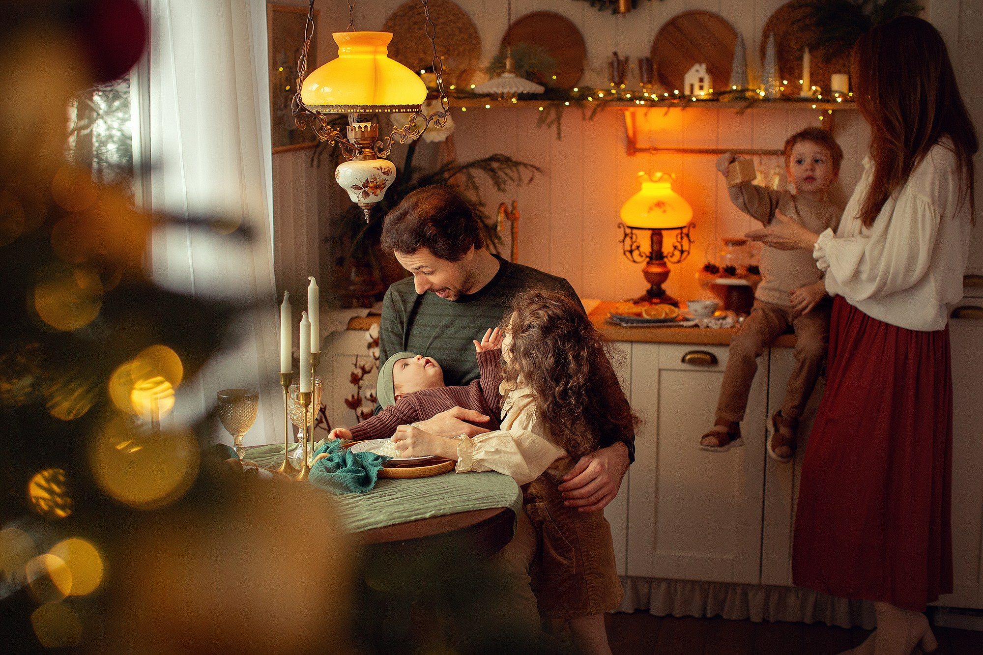 Очень уютная новогодняя съемка на даче. Tatyana Nadezhdina Family photographer