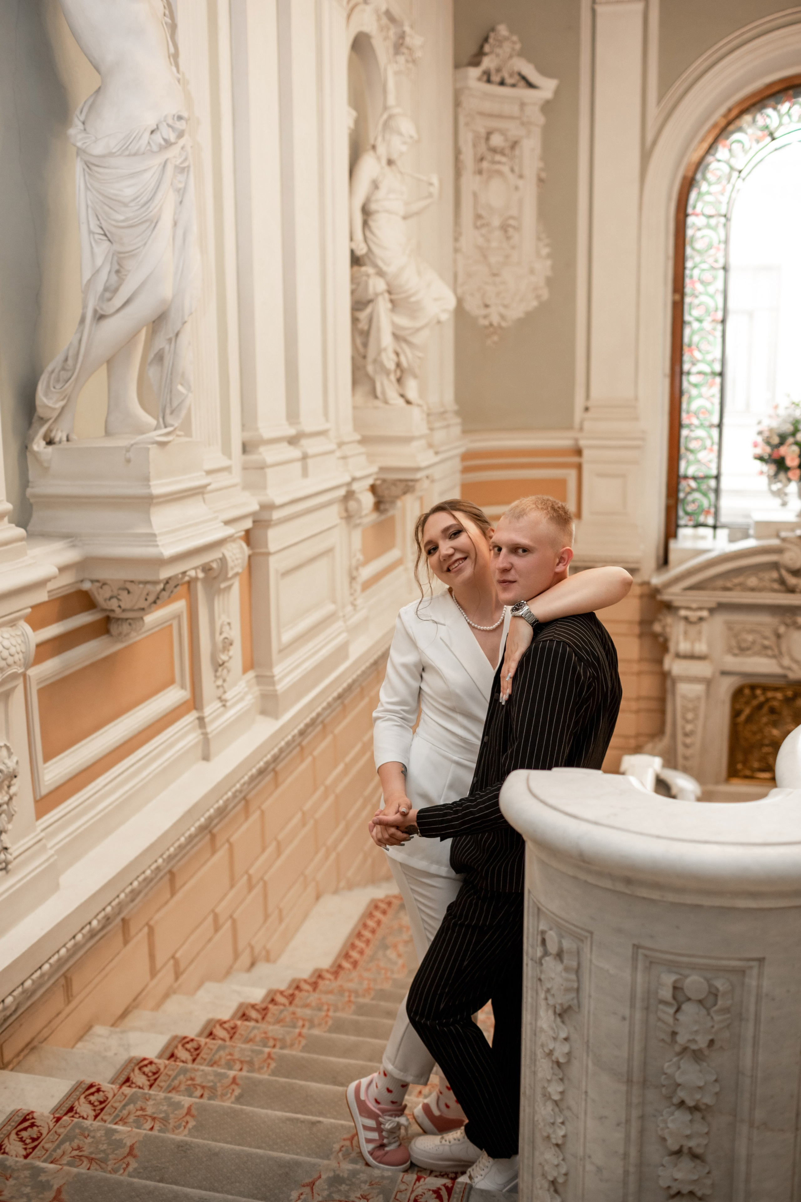 Свадебная фотосессия в центре Петербурга. Свадебный фотограф Кирилл Белый