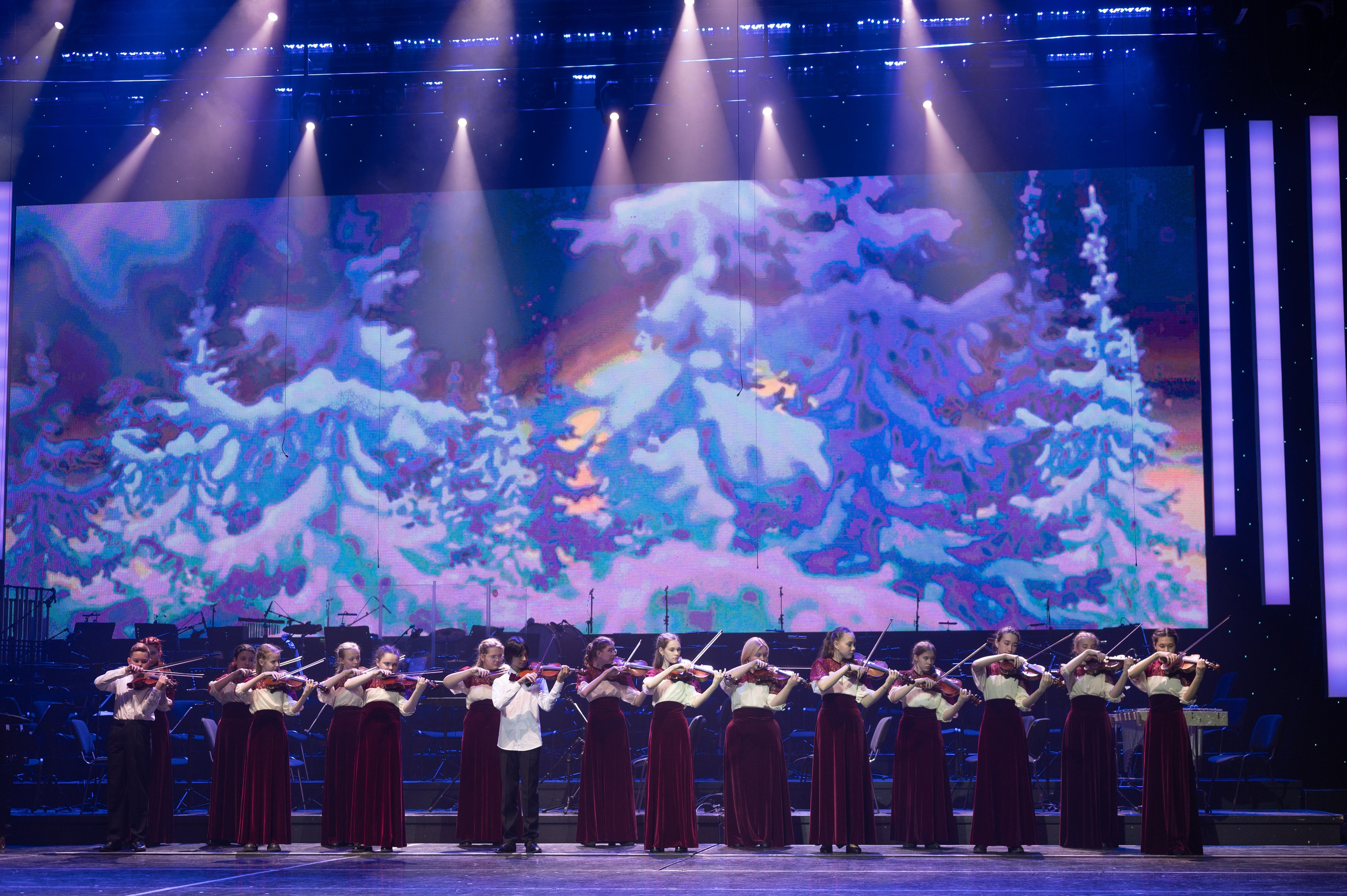Отчетный концерт ДШИ «Гармония» «Зимняя гармония». Фотограф новорожденных, семейный детский в Тюмени Татьяна Морозова