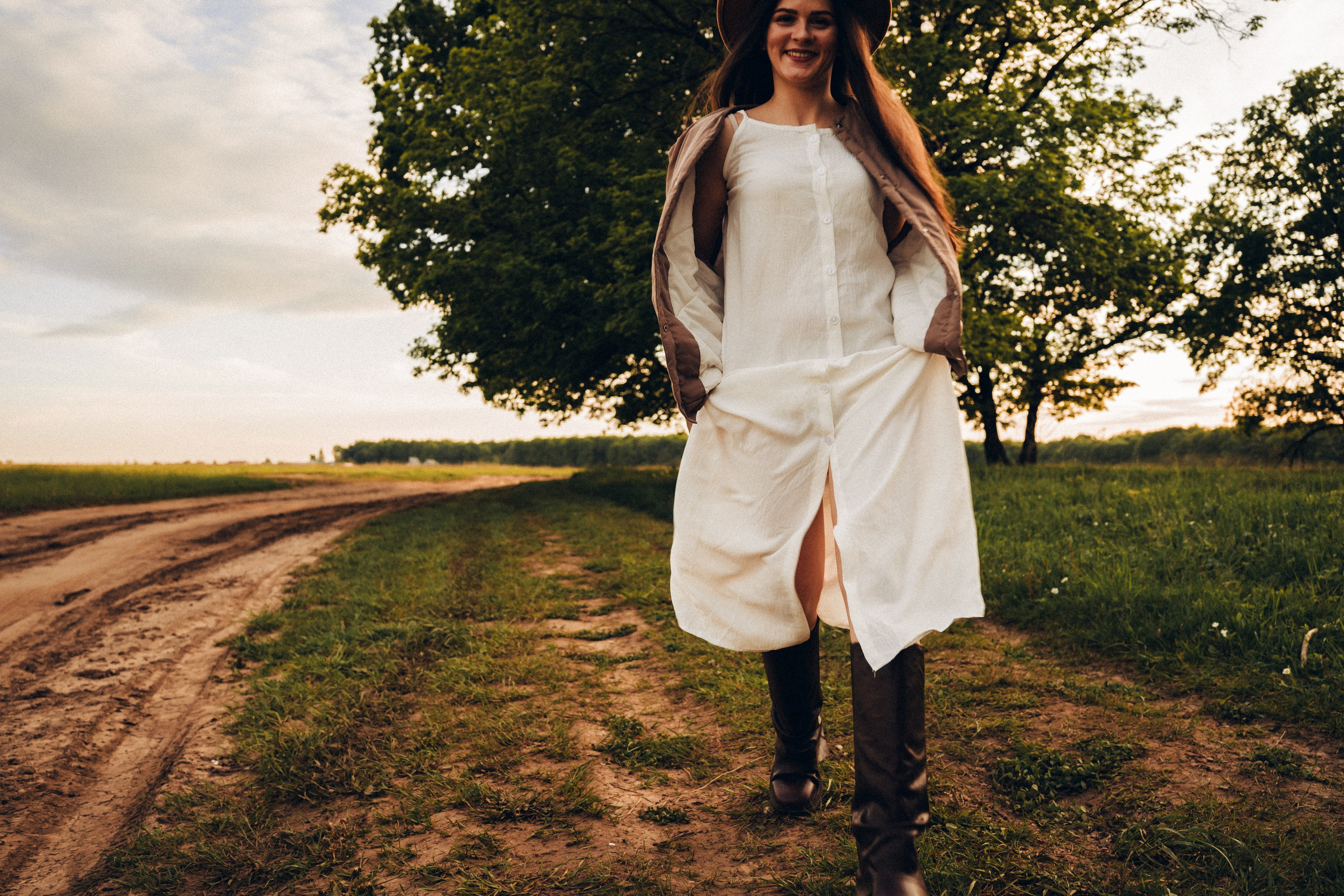 Семейная съемка на закате