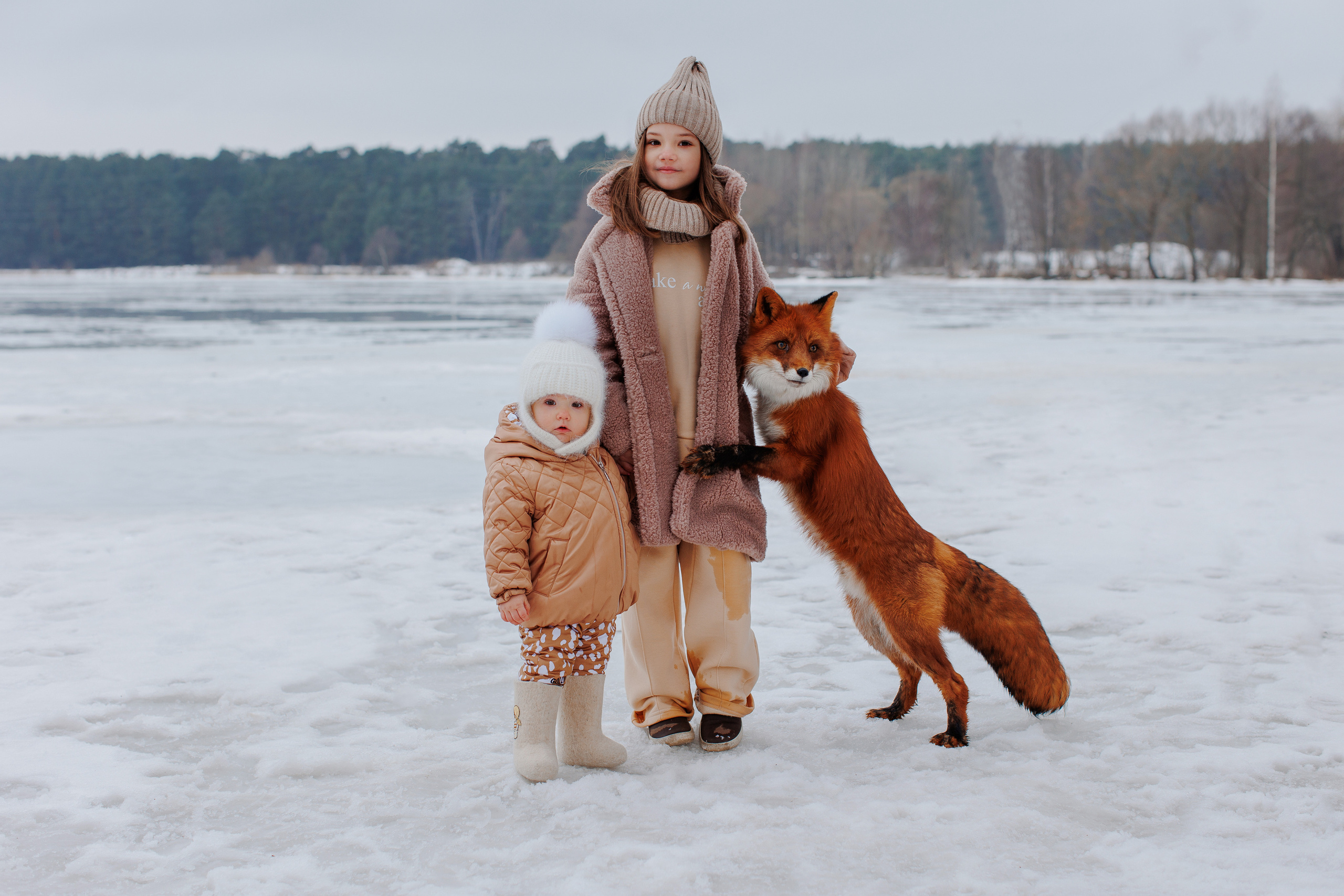Фотосессия с лисой. Семейный и детский фотограф в Калуге, Москве Наталья Фаустова