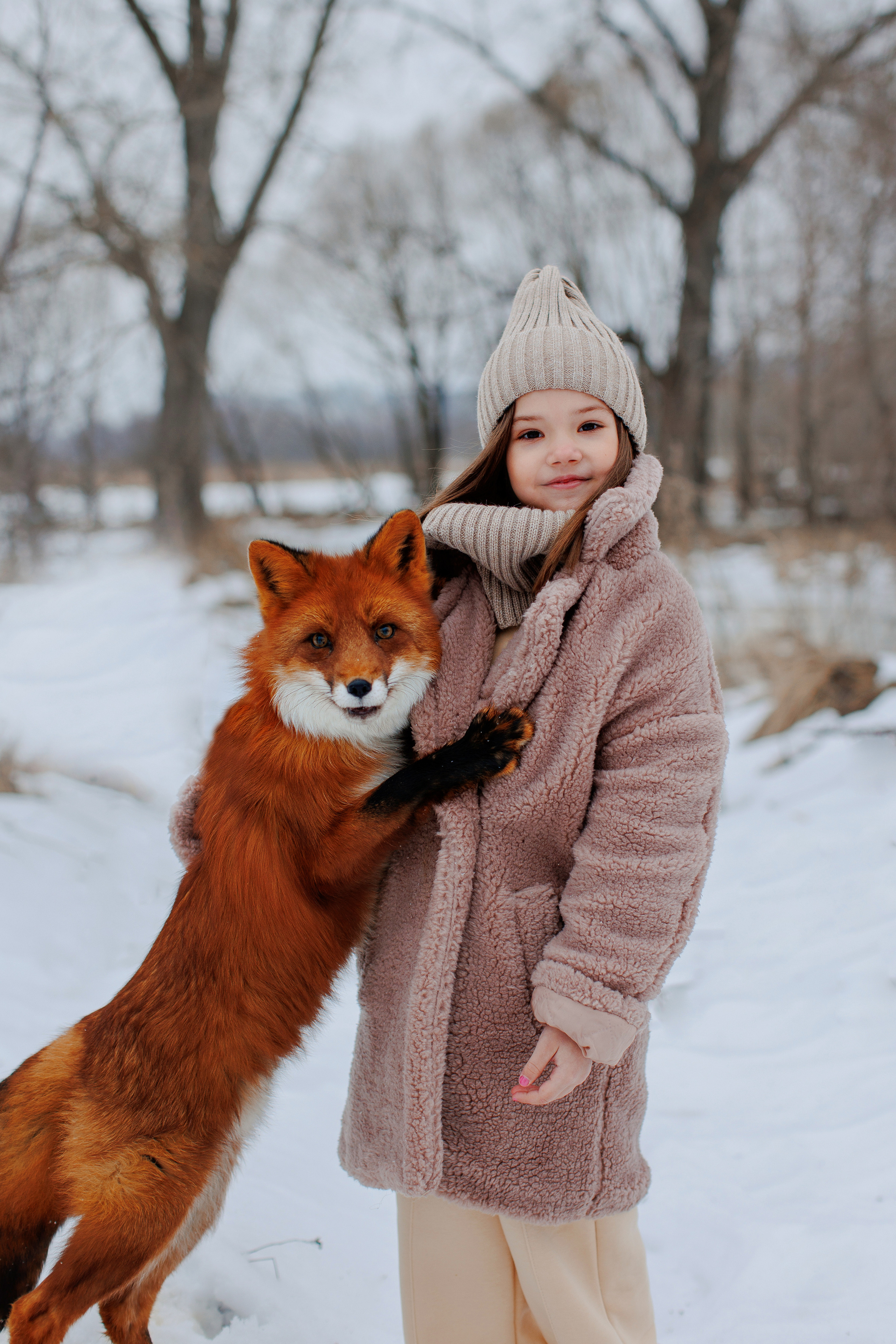 Фотосессия с лисой. Семейный и детский фотограф в Калуге, Москве Наталья Фаустова