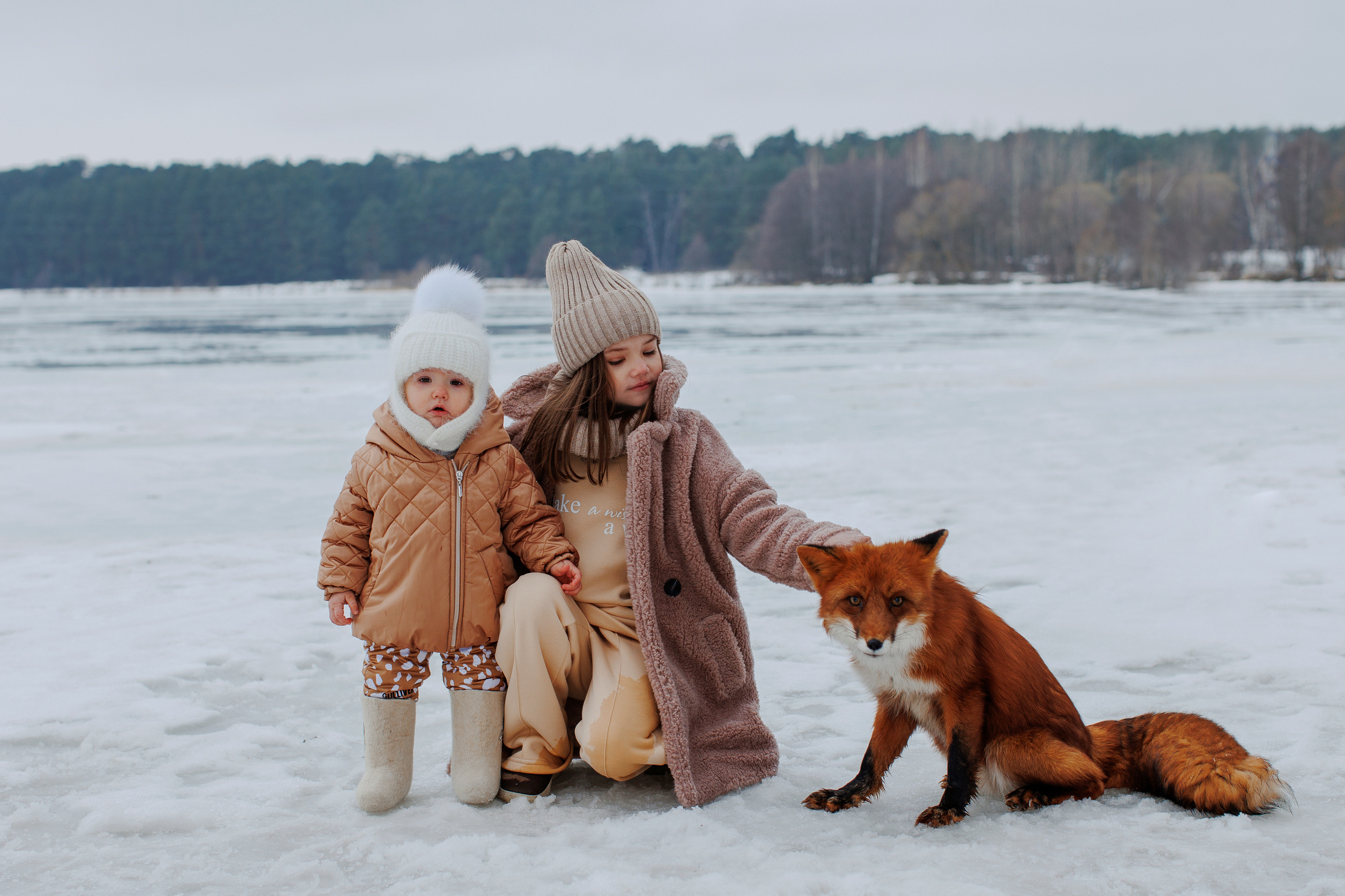Фотосессия с лисой. Семейный и детский фотограф в Калуге, Москве Наталья Фаустова